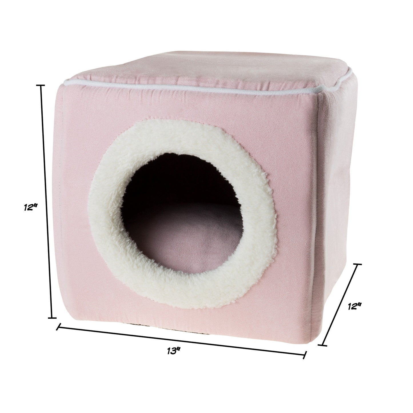 PETMAKER Cozy Cat Cave Enclosed Cube Indoor Pet Bed