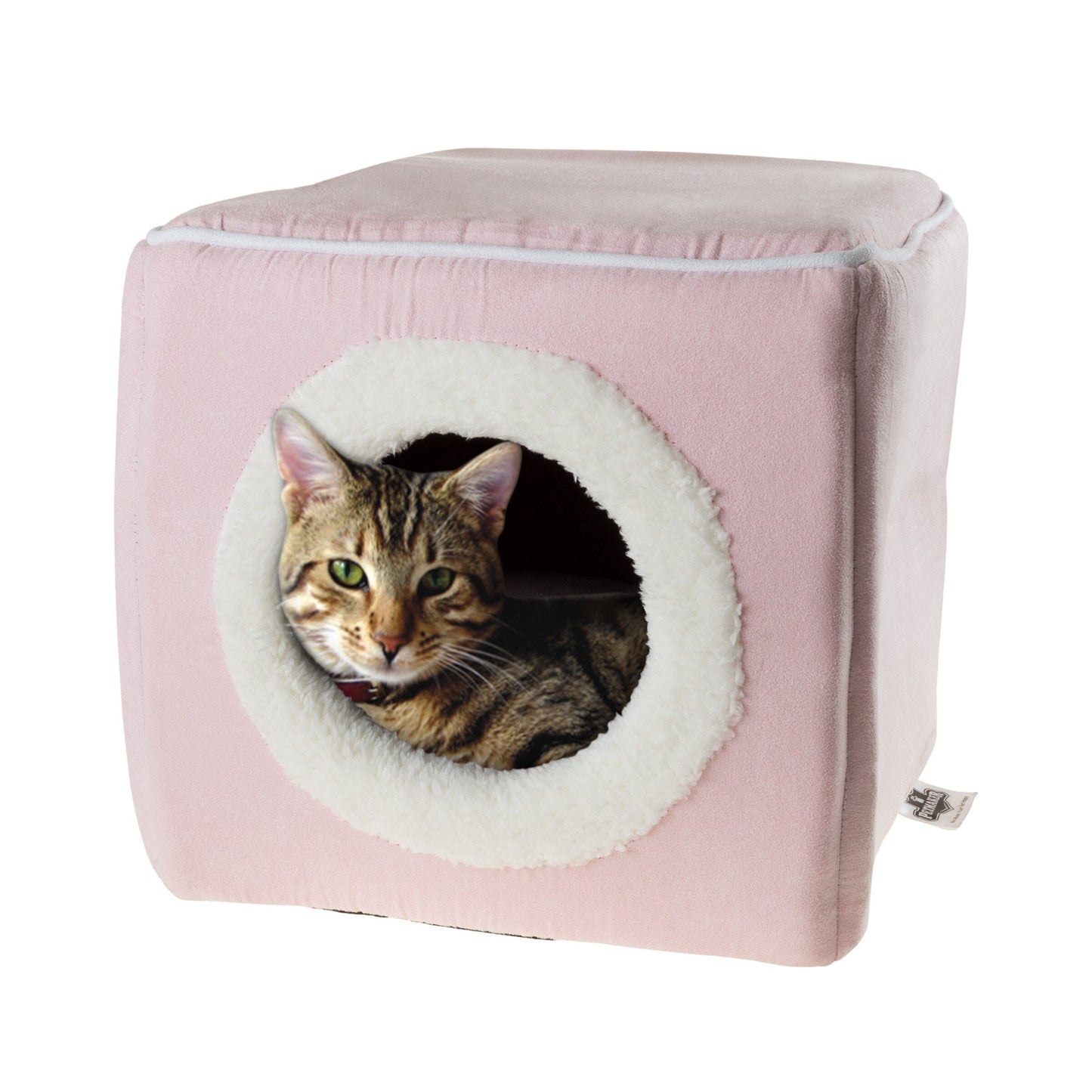 PETMAKER Cozy Cat Cave Enclosed Cube Indoor Pet Bed