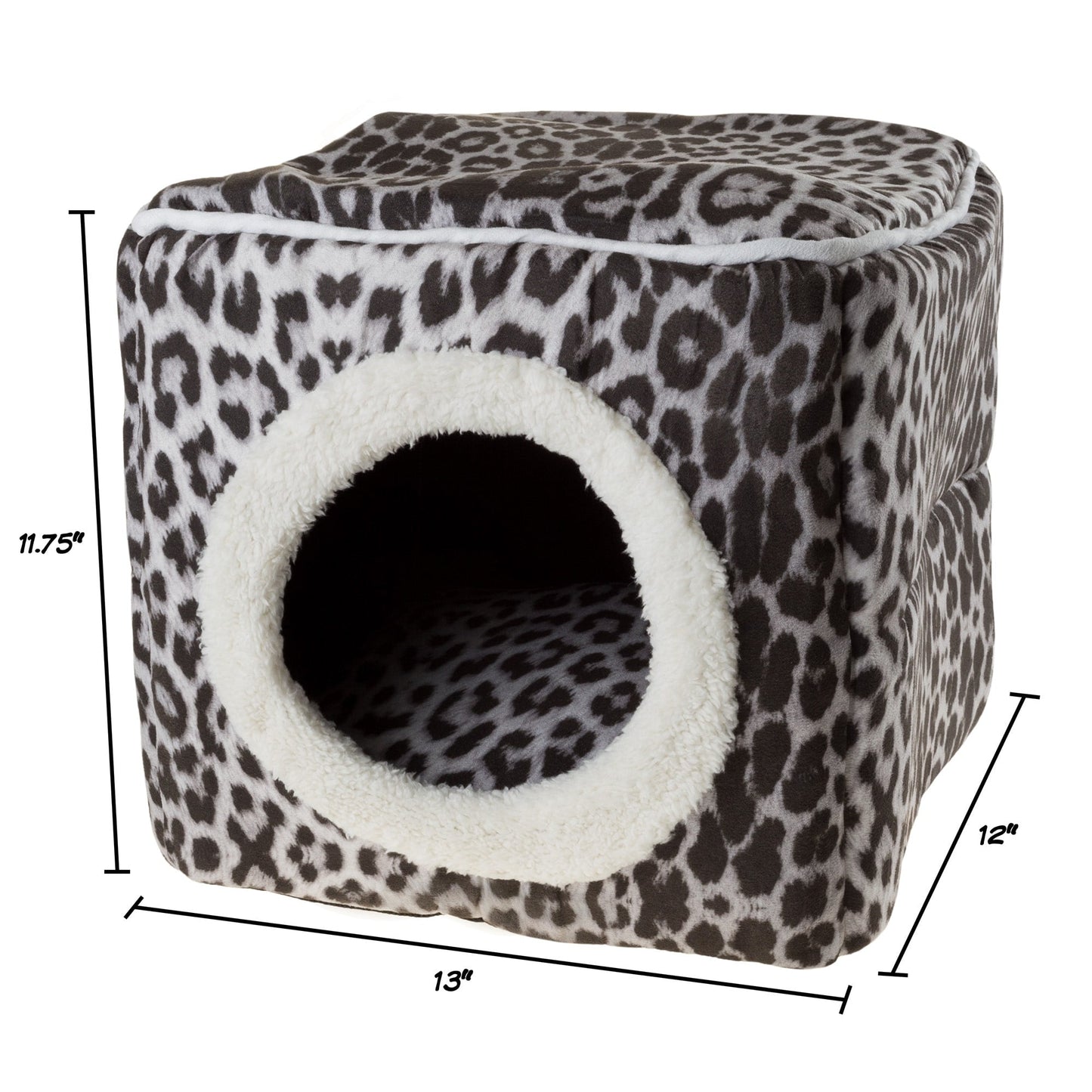 PETMAKER Cozy Cat Cave Enclosed Cube Indoor Pet Bed
