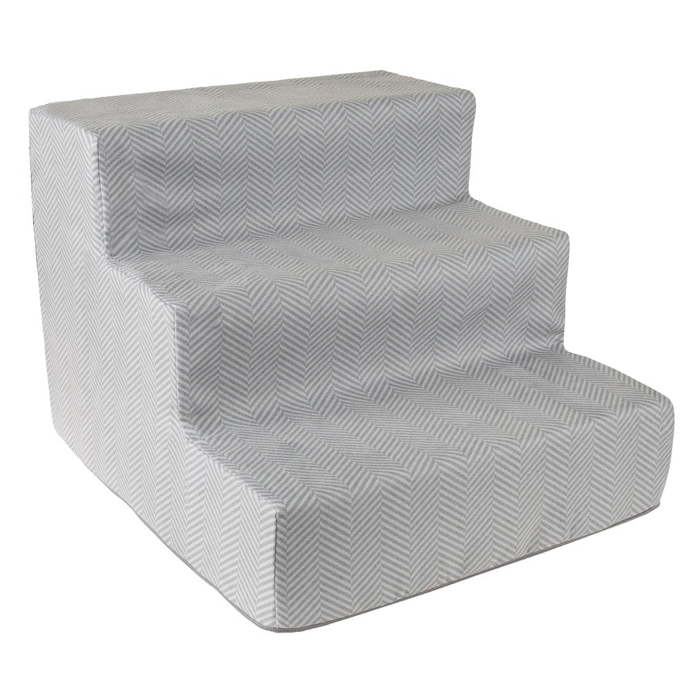 Petmaker 3-Step Pet Stairs with Removable Zippered Microfiber Cover