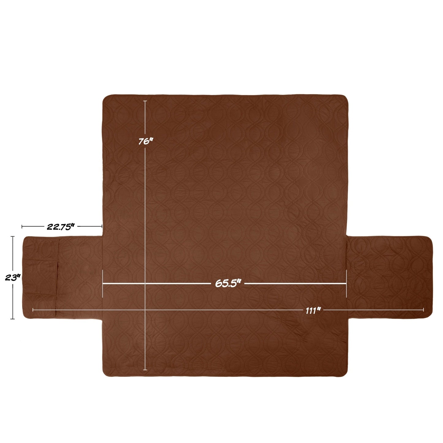 PETMAKER Waterproof Nonslip 3-Cushion Couch Cover for Pets