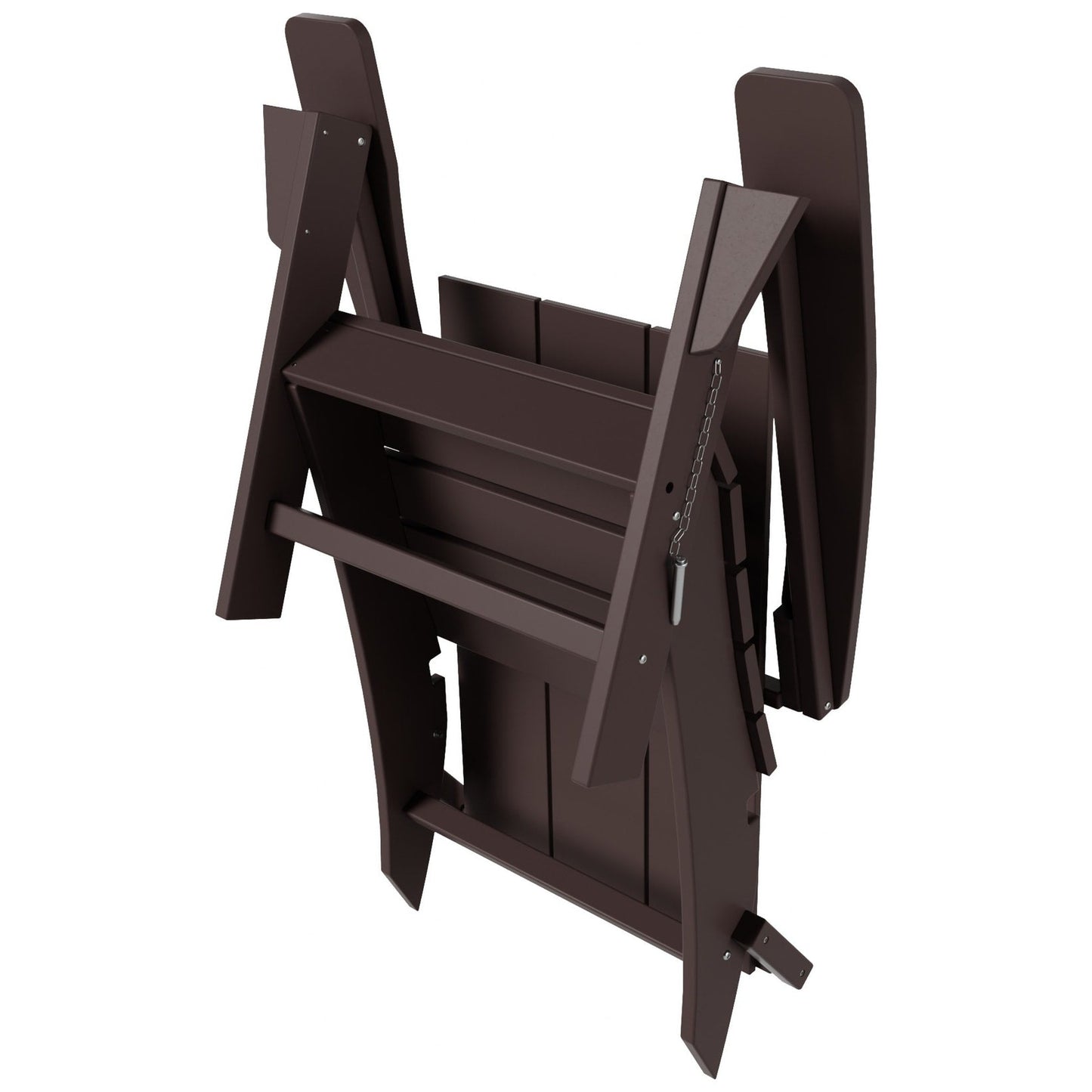 Polytrends Shoreside Modern Eco-Friendly All Weather Commercial-Residential Folding Adirondack Chair