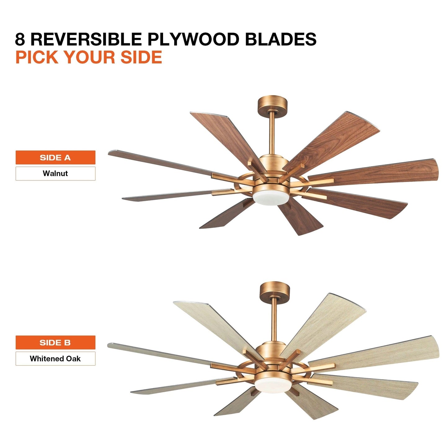 Parrot Uncle 60 Farmhouse Integrated LED Windmill Ceiling Fan with Light and Remote
