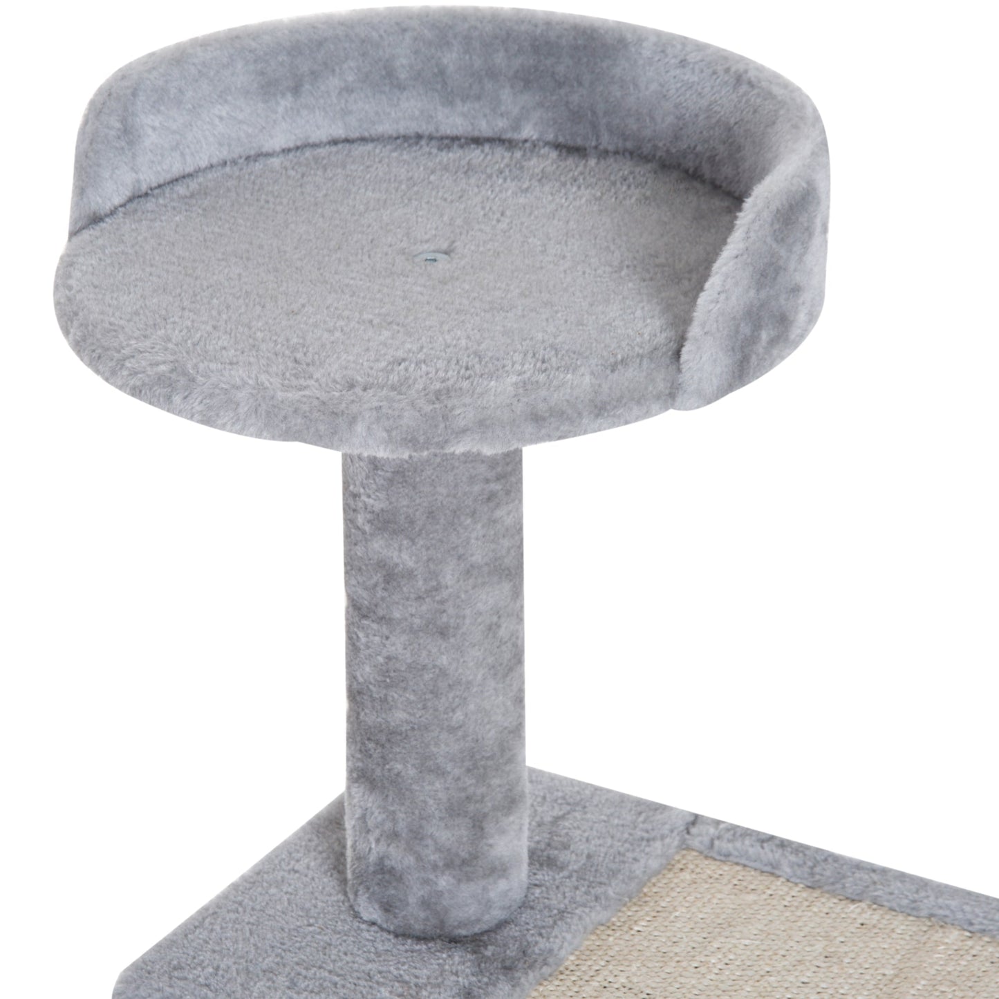 PawHut 40 5-Level Revolving Stair Cat Tree Scratcher Climbing Activity Tower with Play Center and Resting Perch, Grey
