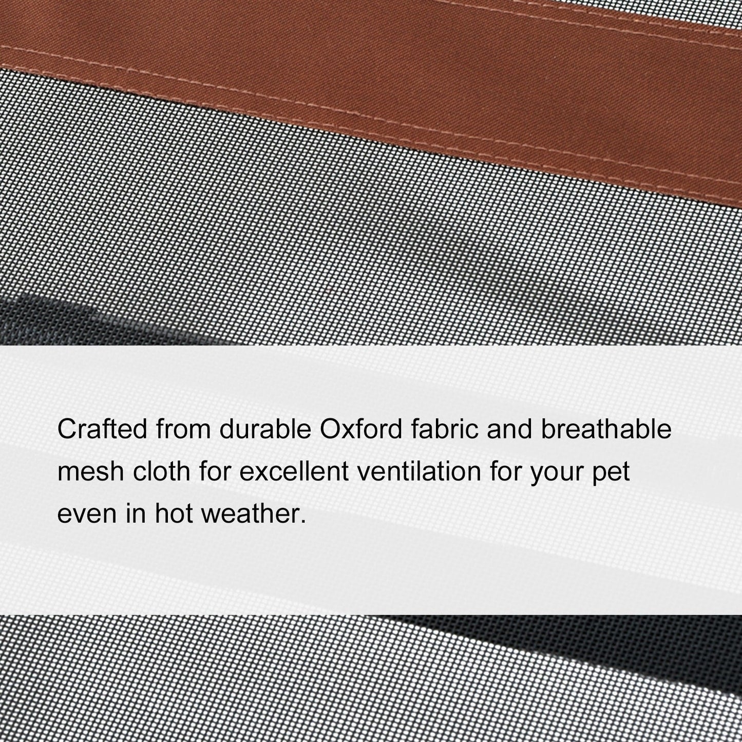 Pawhut Elevated Cooling Mesh Dog Bed Cot - 48 x 36.25 x 9