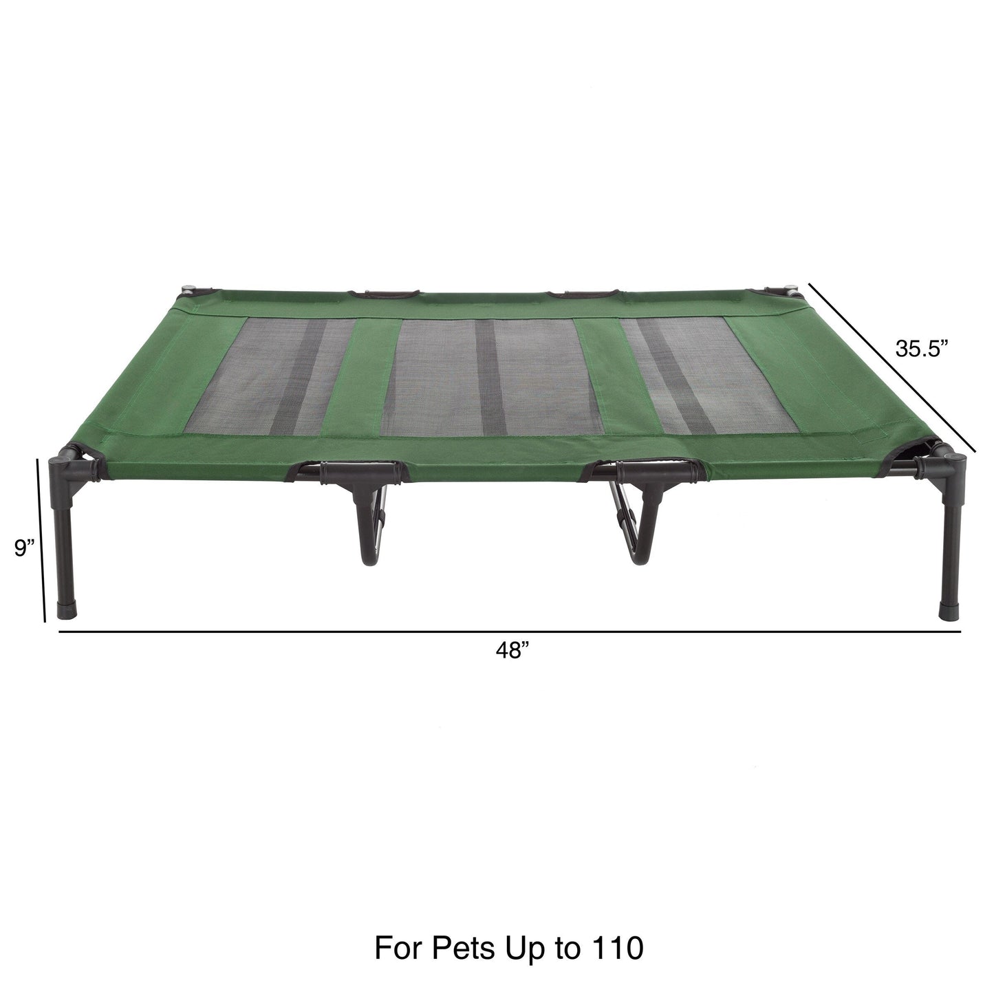 Petmaker Steel Frame Elevated Dog Bed with Non-Slip Feet - Indoor/Outdoor Puppy Cot for Pets