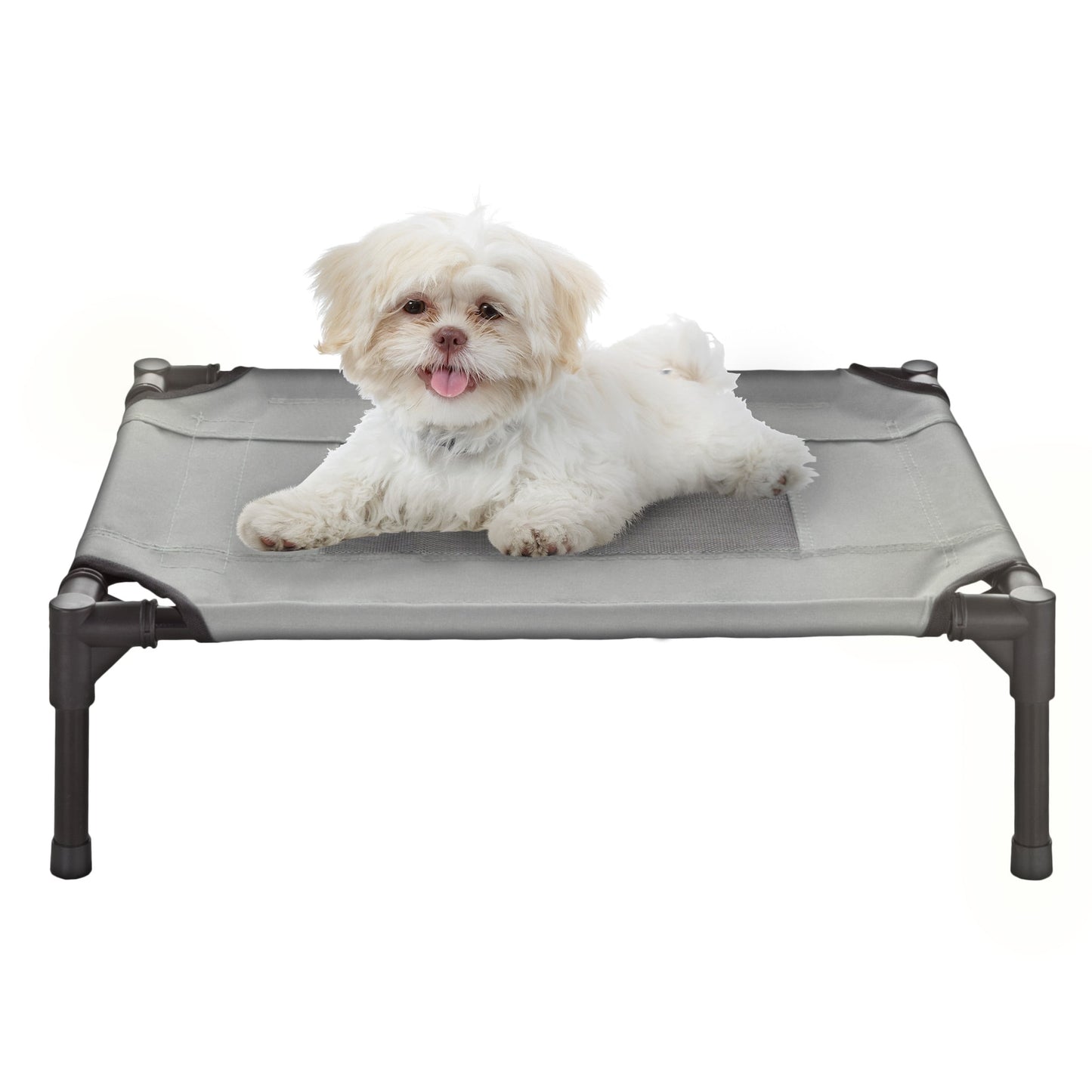 Petmaker Steel Frame Elevated Dog Bed with Non-Slip Feet - Indoor/Outdoor Puppy Cot for Pets