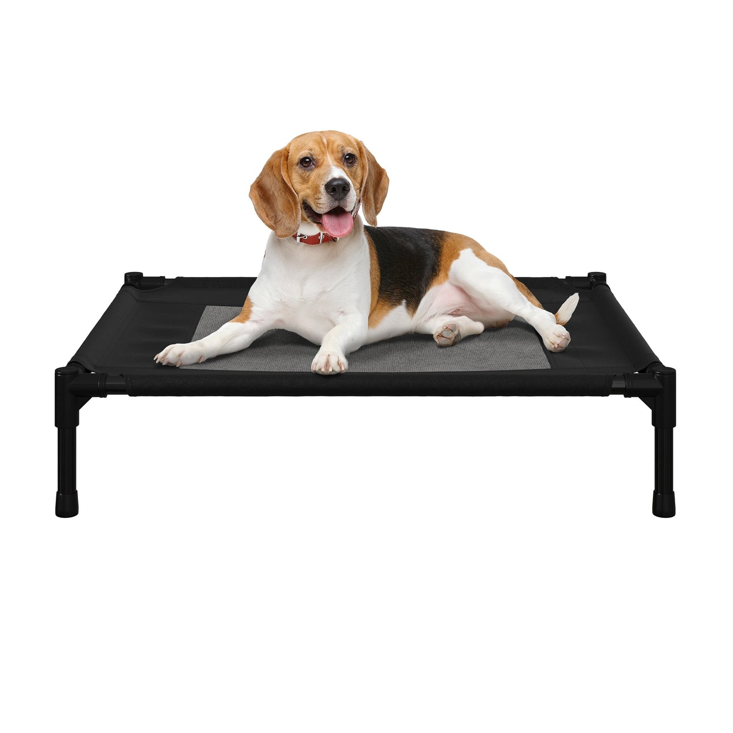 Petmaker Steel Frame Elevated Dog Bed with Non-Slip Feet - Indoor/Outdoor Puppy Cot for Pets