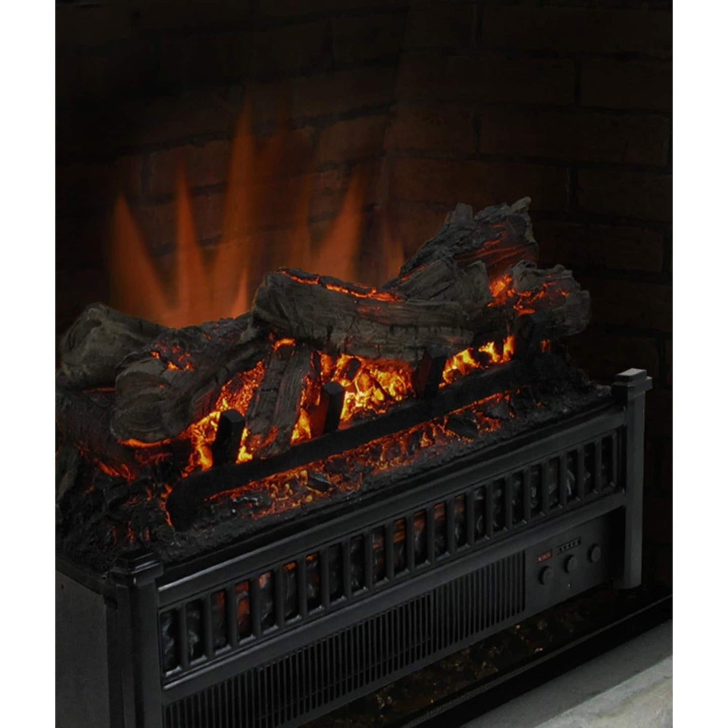 Pleasant Hearth Electric Log Insert Heater with Remote Control