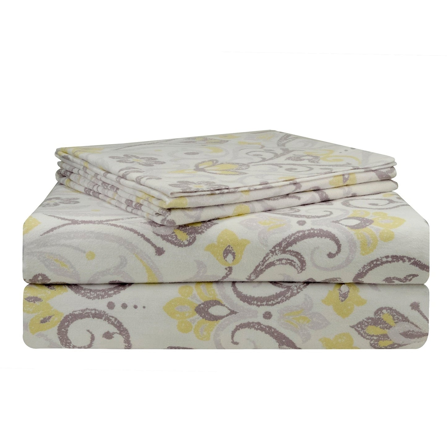 Pointehaven 200 GSM Superior Heavyweight Flannel Cotton Deep Pocket Bed Sheet Set