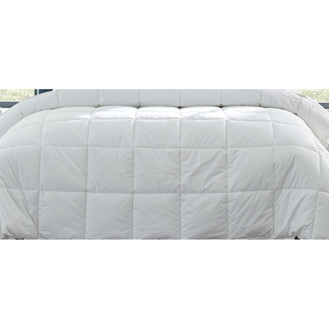 Pointehaven Luxury sized 240TC Down Alternative 100% Cotton Percale Breathable Comforter