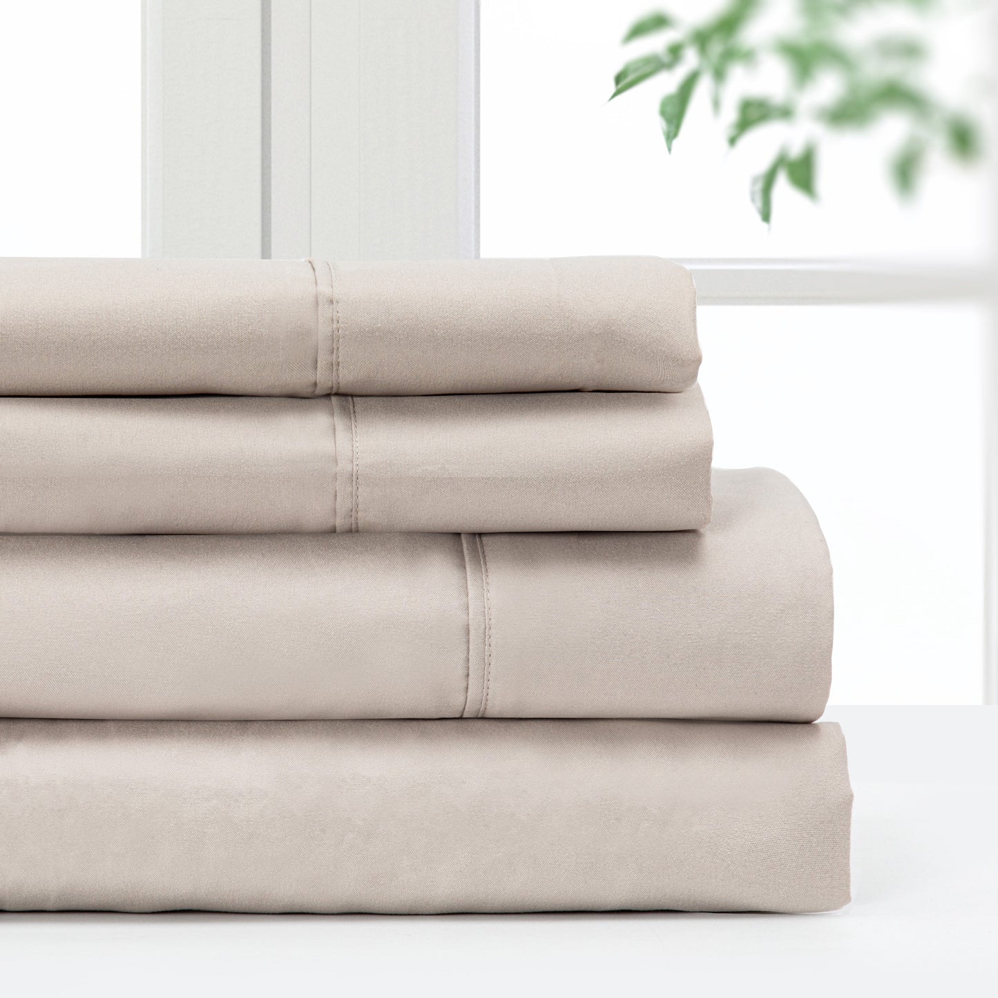 Pointehaven Microfiber Printed and Solid Luxury sized Sheet Set
