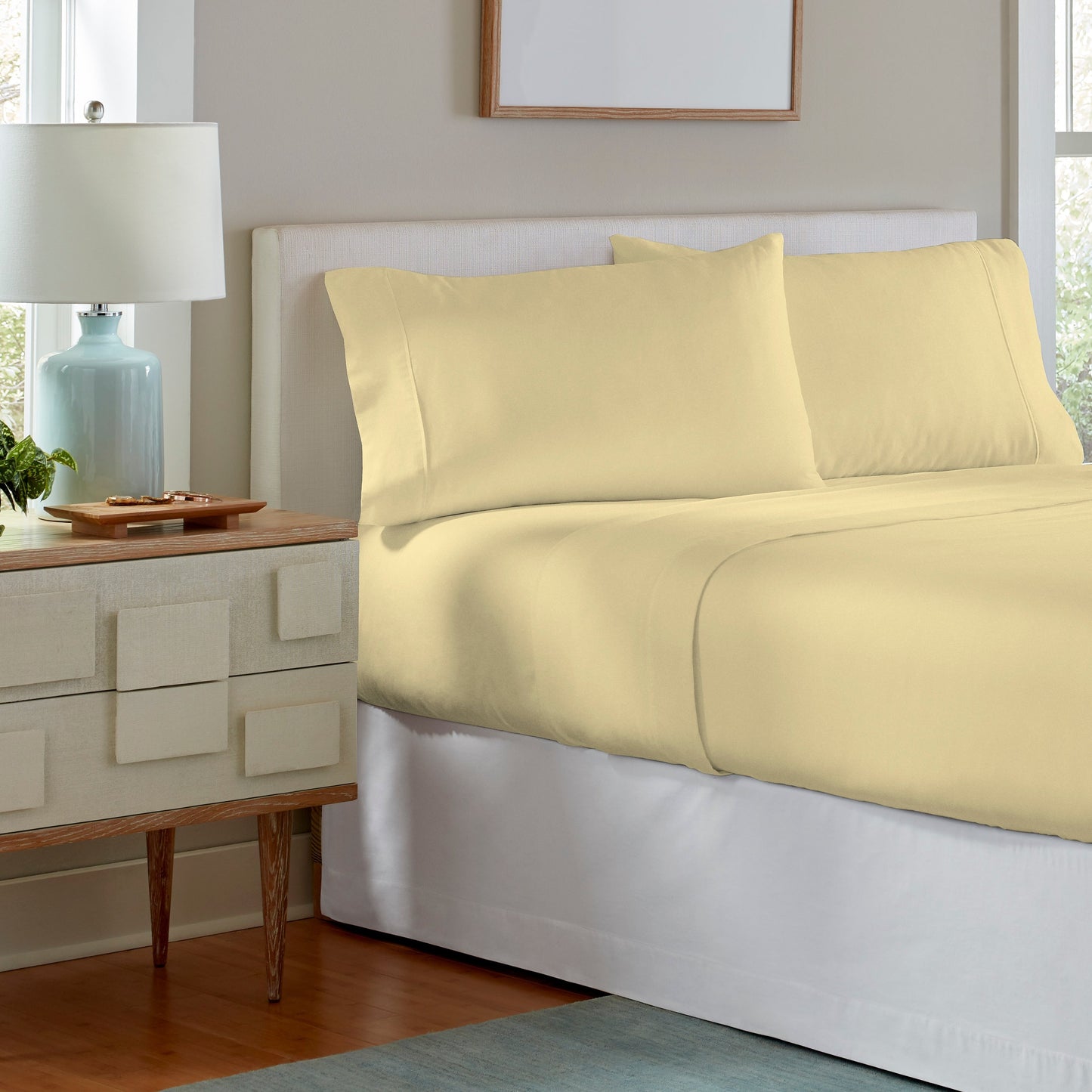 Pointehaven Superior Weight Cotton Deep Pocket Flannel Bed Sheet Set