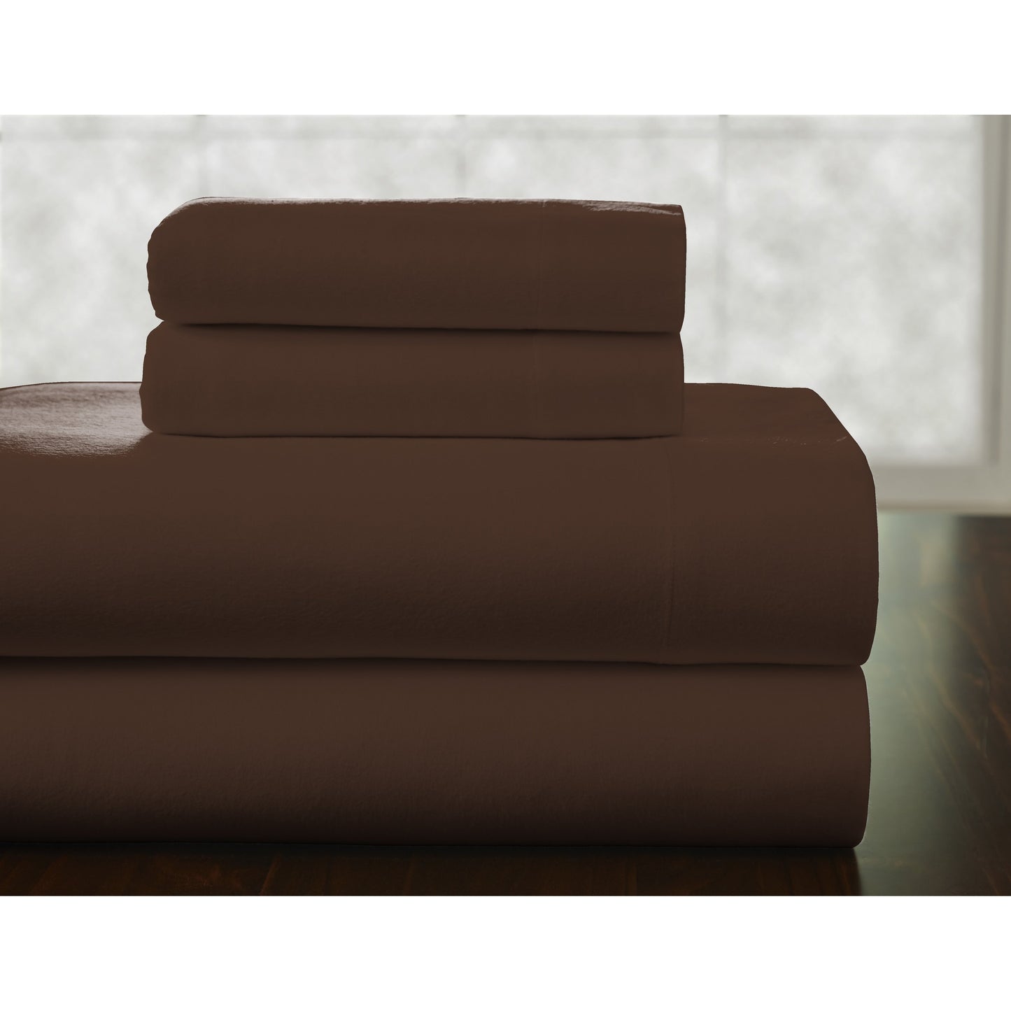 Pointehaven Superior Weight Cotton Deep Pocket Flannel Bed Sheet Set