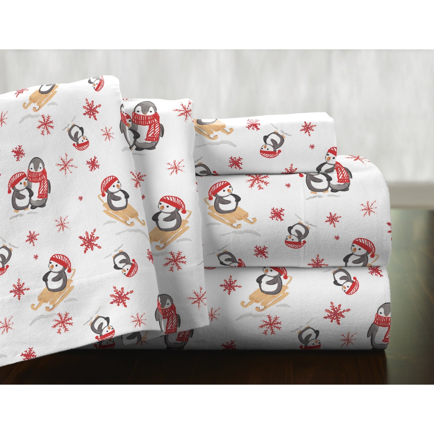 Pointehaven Superior Weight Cotton Deep Pocket Flannel Bed Sheet Set