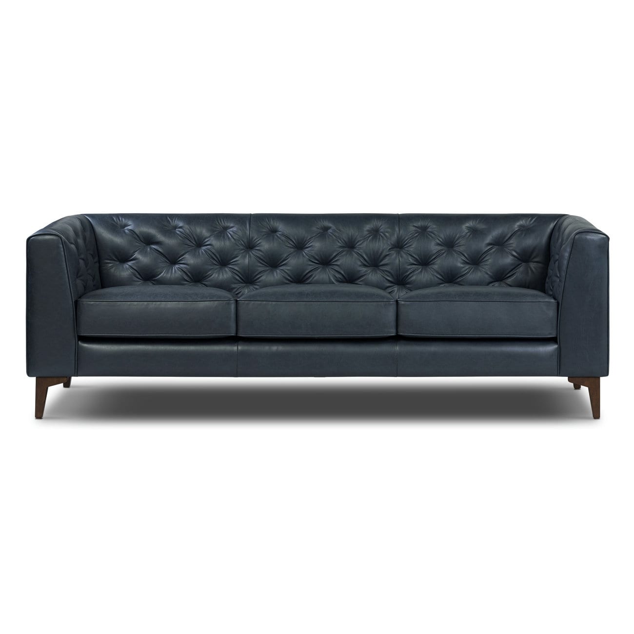 Canapé Poly & Bark Essex 89 - Cuir italien véritable pleine fleur