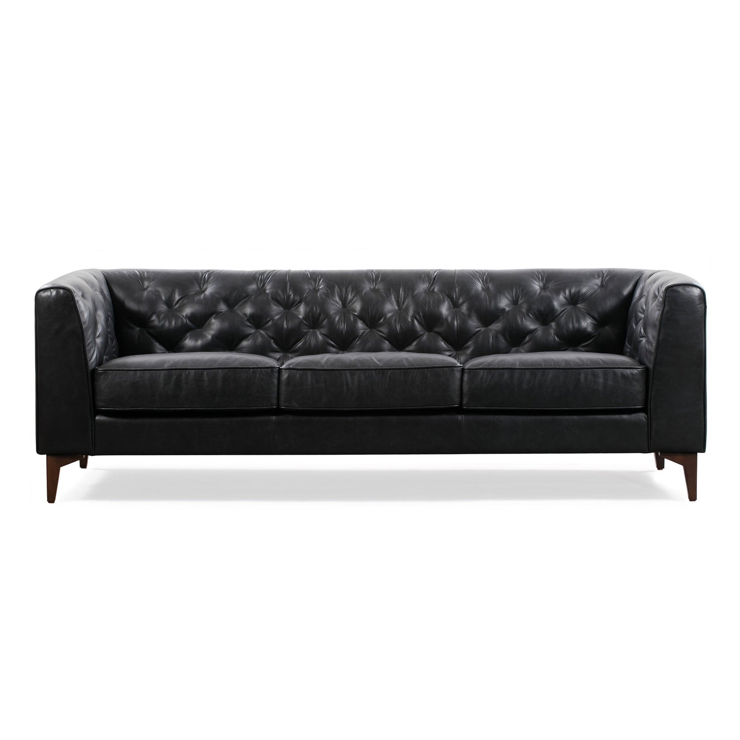 Canapé Poly & Bark Essex 89 - Cuir italien véritable pleine fleur