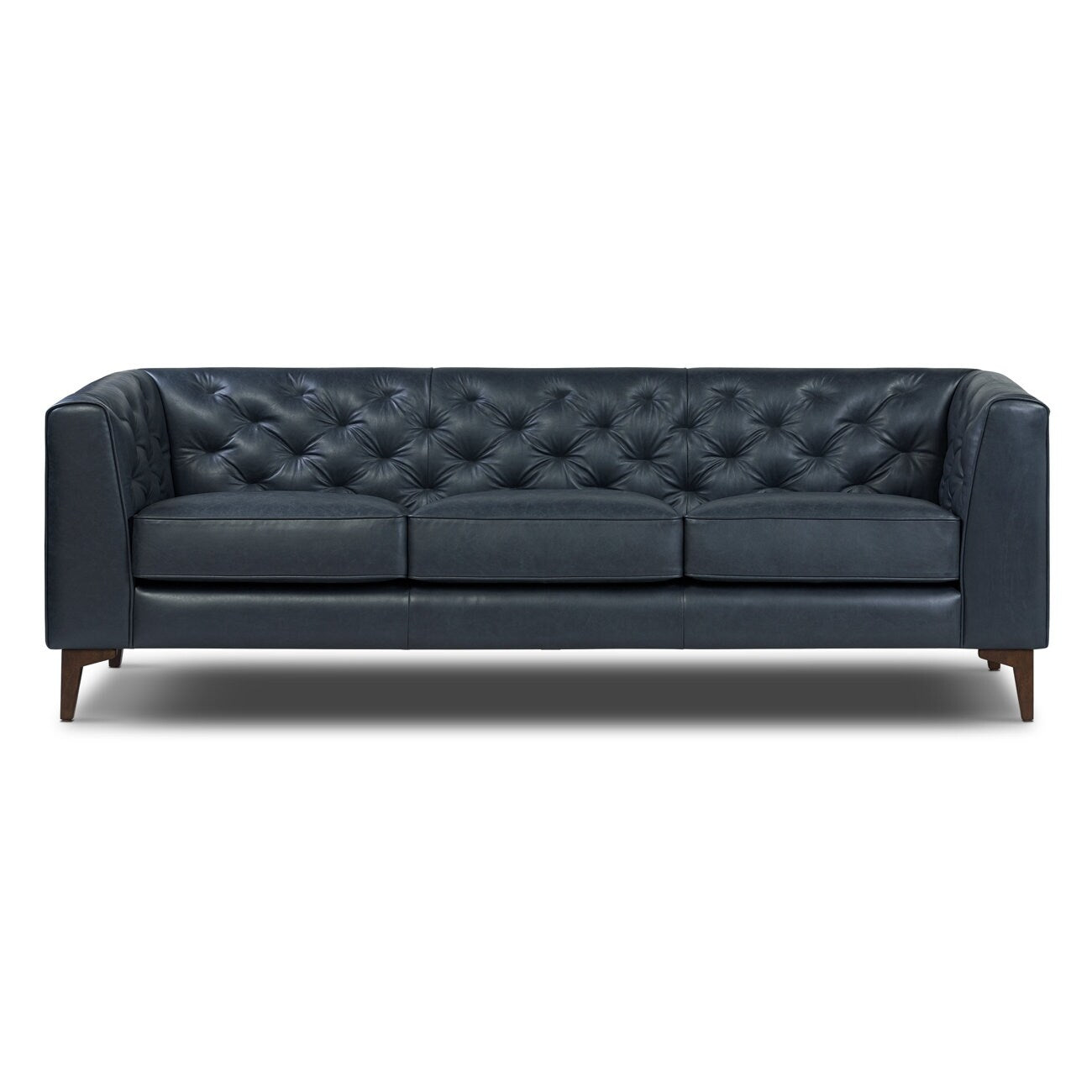 Canapé Poly & Bark Essex 89 - Cuir italien véritable pleine fleur