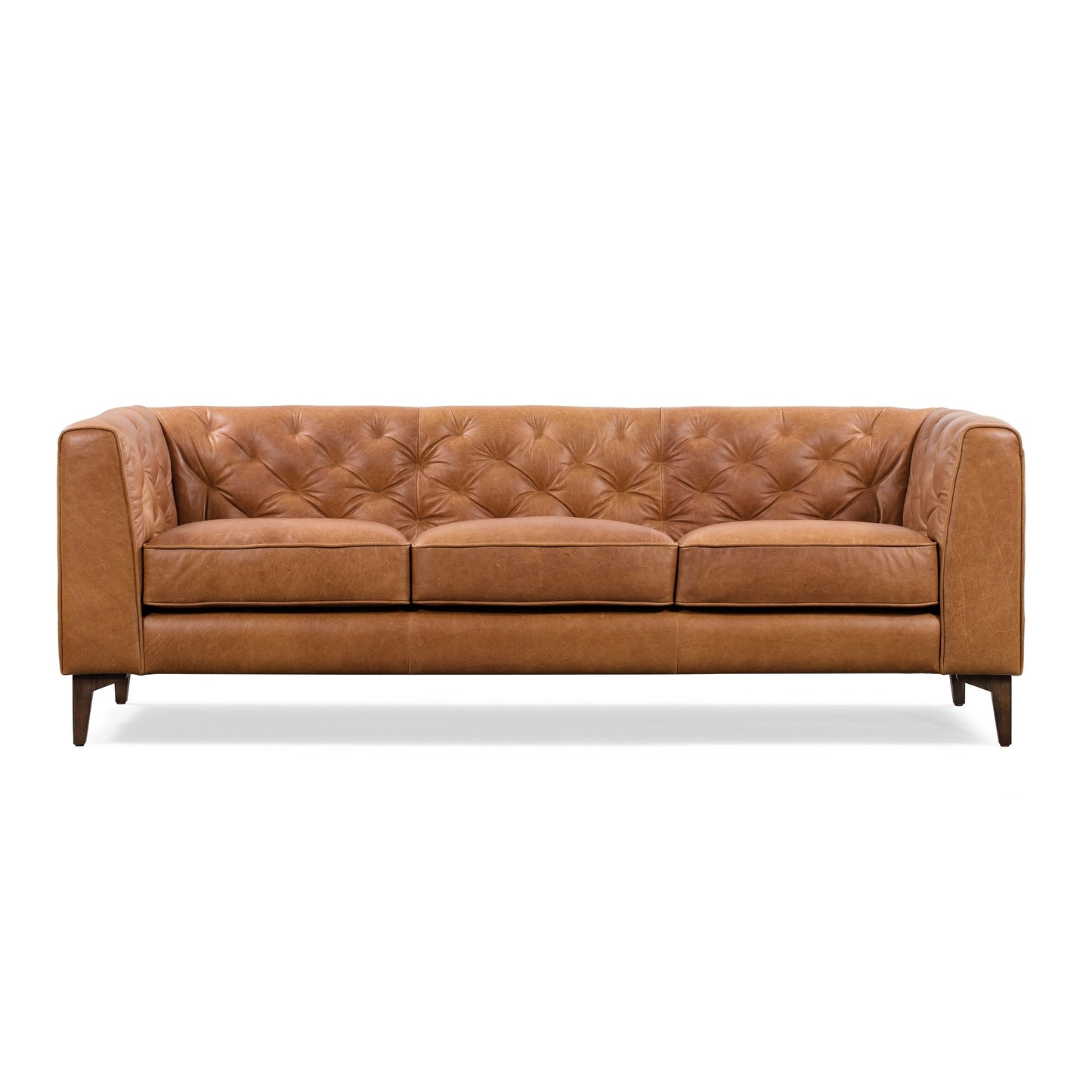 Canapé Poly & Bark Essex 89 - Cuir italien véritable pleine fleur