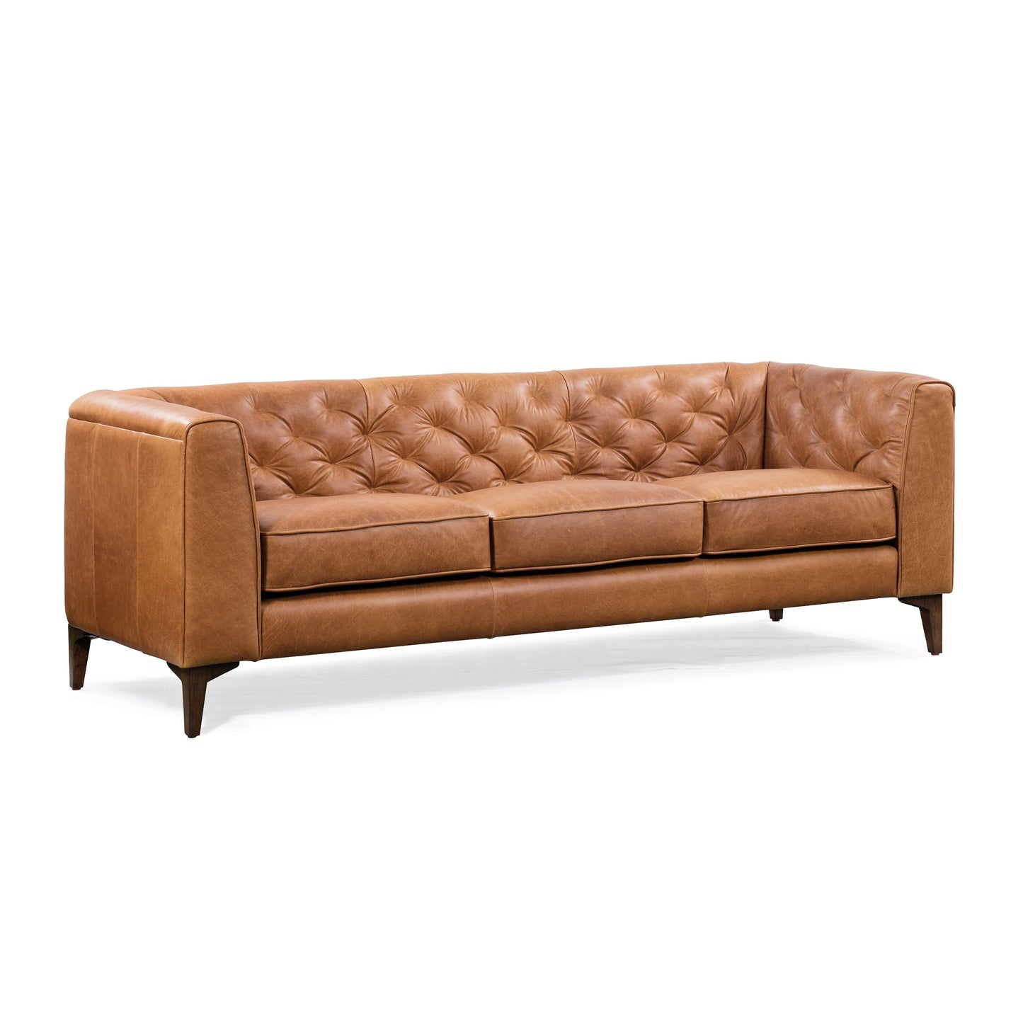 Canapé Poly & Bark Essex 89 - Cuir italien véritable pleine fleur