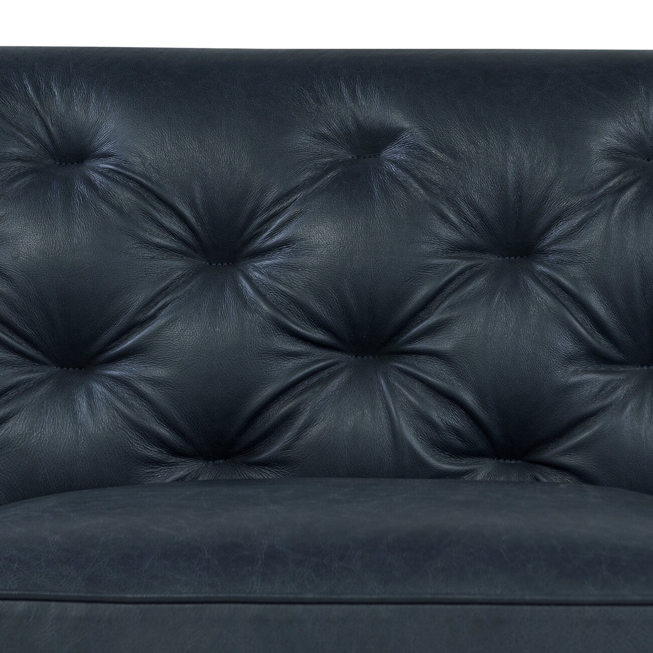 Canapé Poly & Bark Essex 89 - Cuir italien véritable pleine fleur