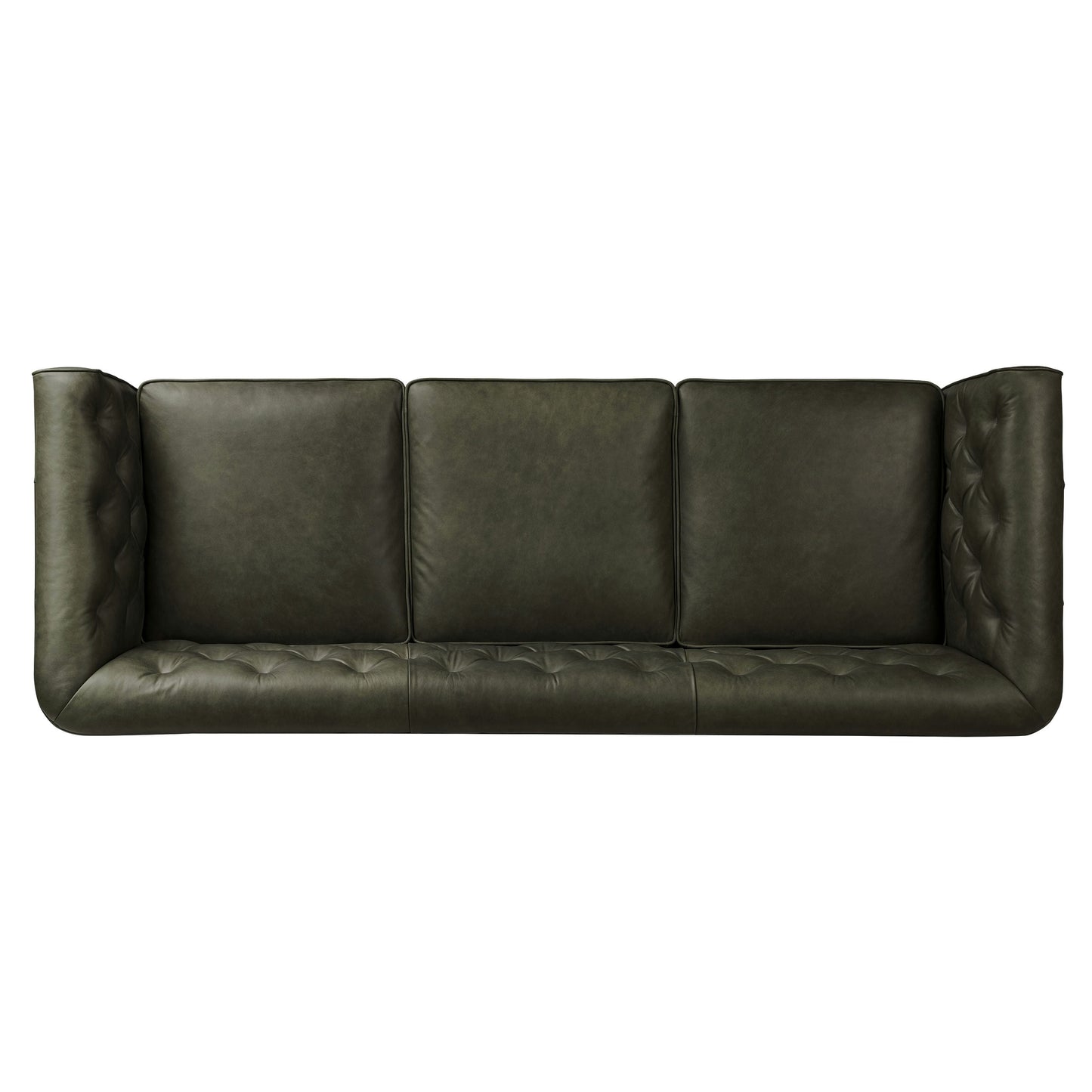 Canapé Poly & Bark Essex 89 - Cuir italien véritable pleine fleur