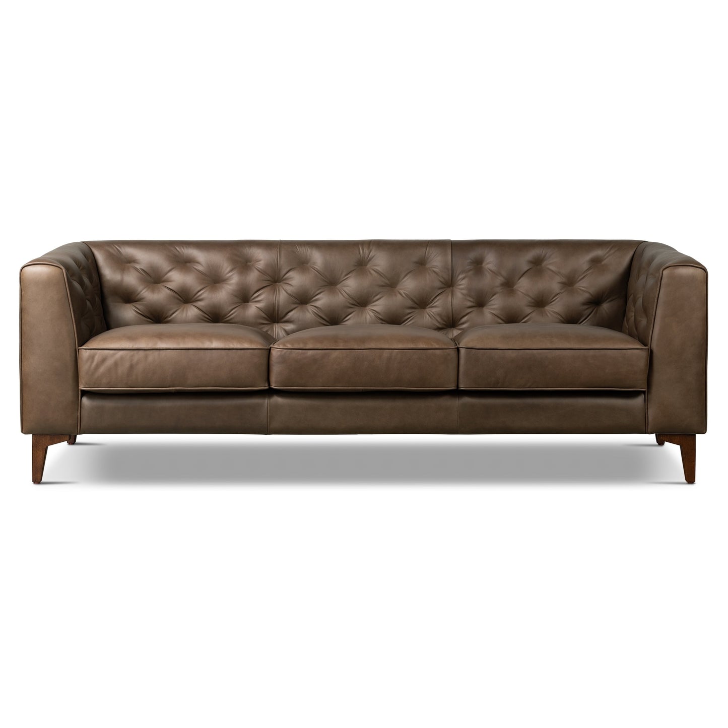 Canapé Poly & Bark Essex 89 - Cuir italien véritable pleine fleur