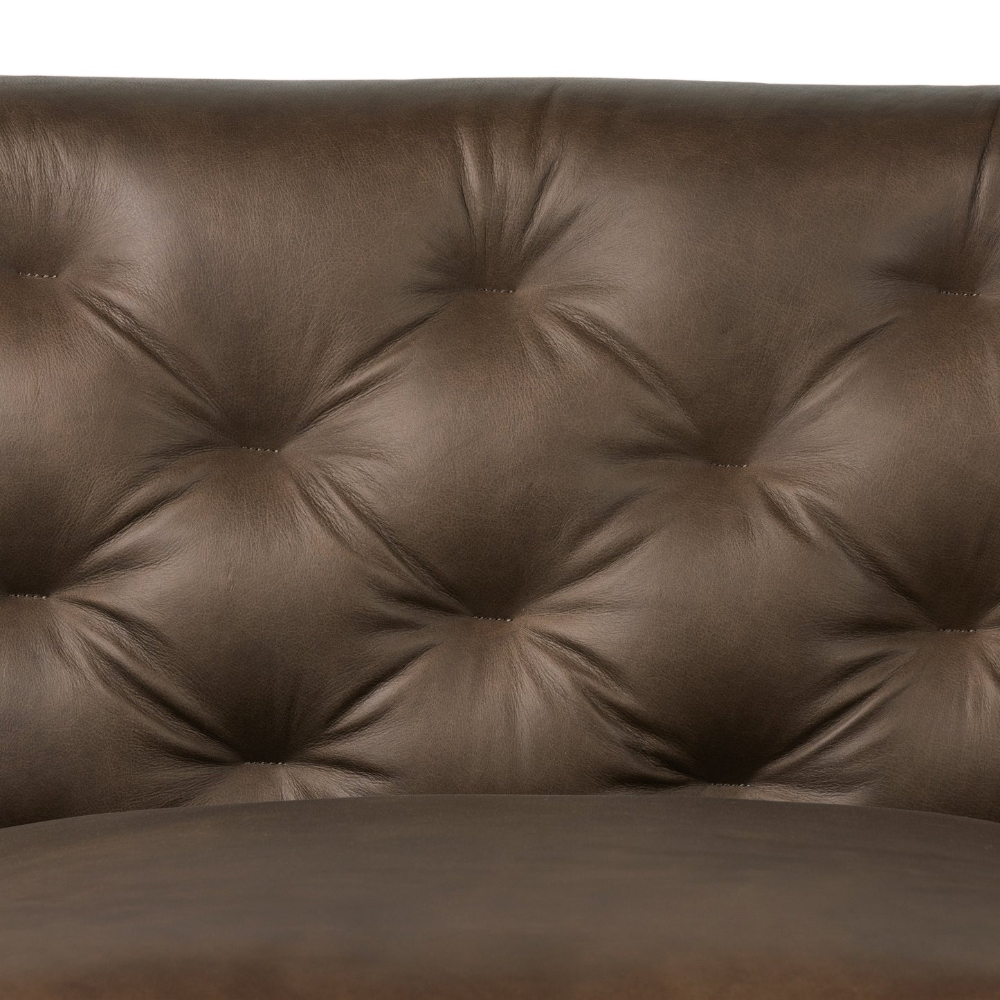 Canapé Poly & Bark Essex 89 - Cuir italien véritable pleine fleur
