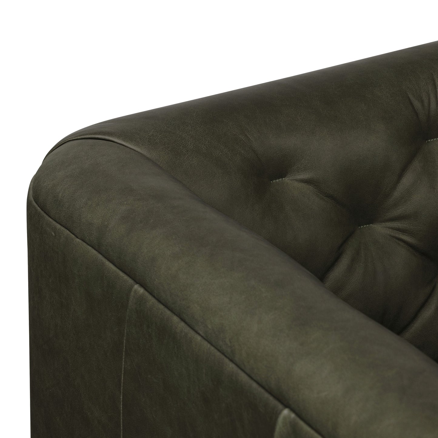 Canapé Poly & Bark Essex 89 - Cuir italien véritable pleine fleur