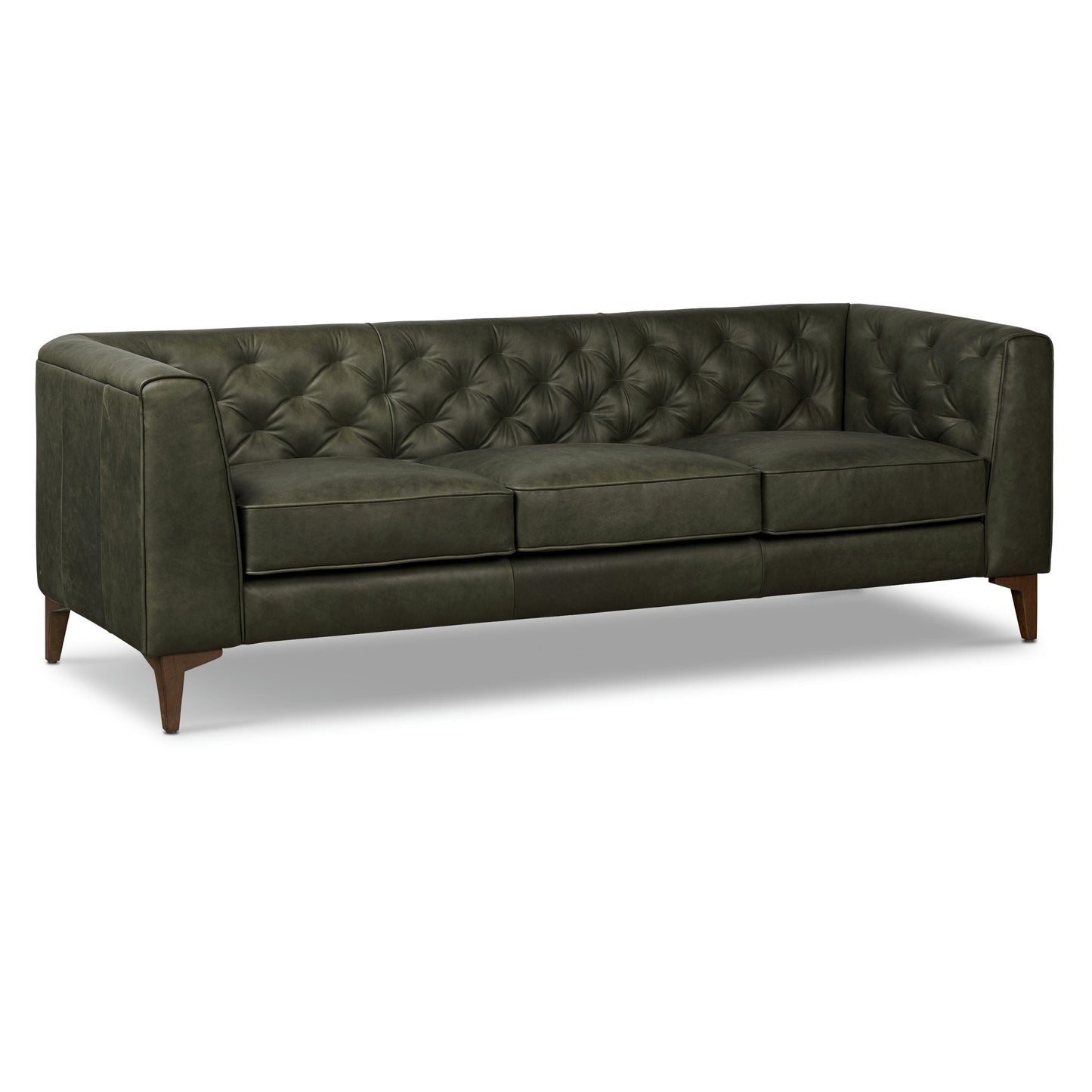 Canapé Poly & Bark Essex 89 - Cuir italien véritable pleine fleur