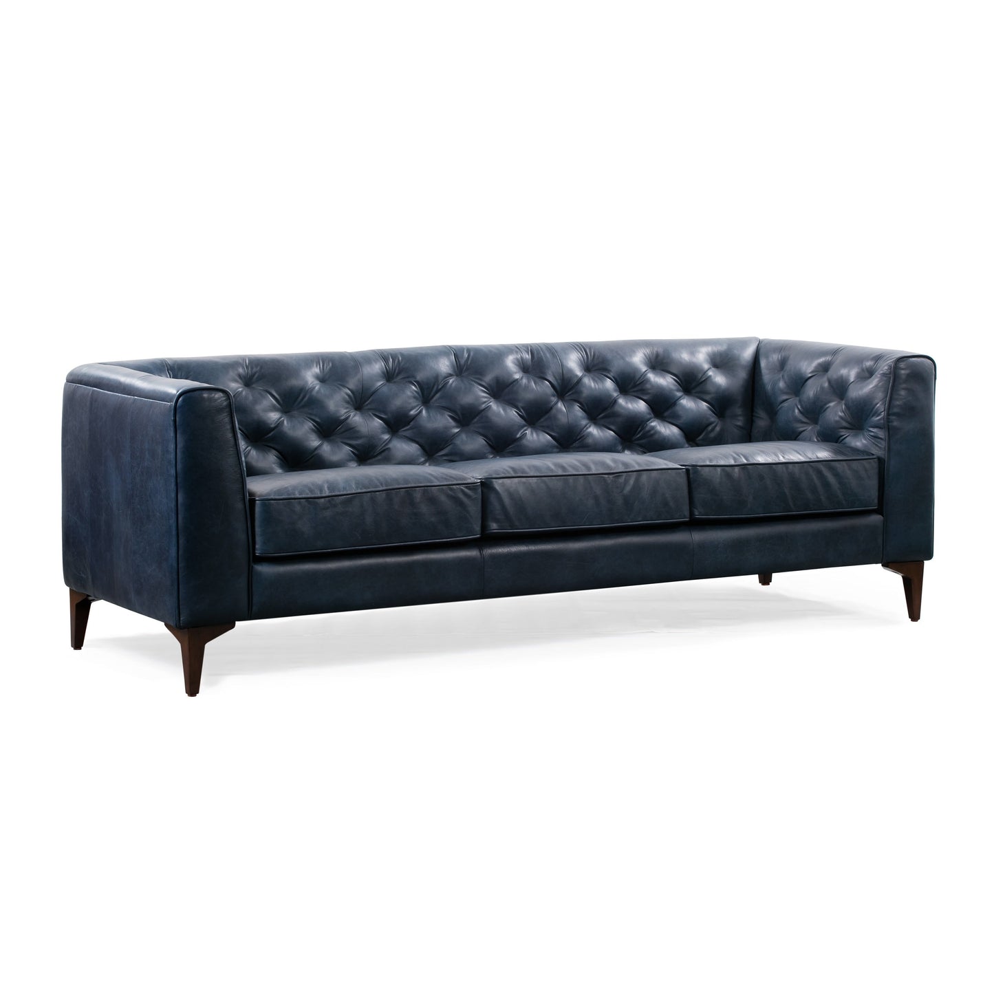 Canapé Poly & Bark Essex 89 - Cuir italien véritable pleine fleur