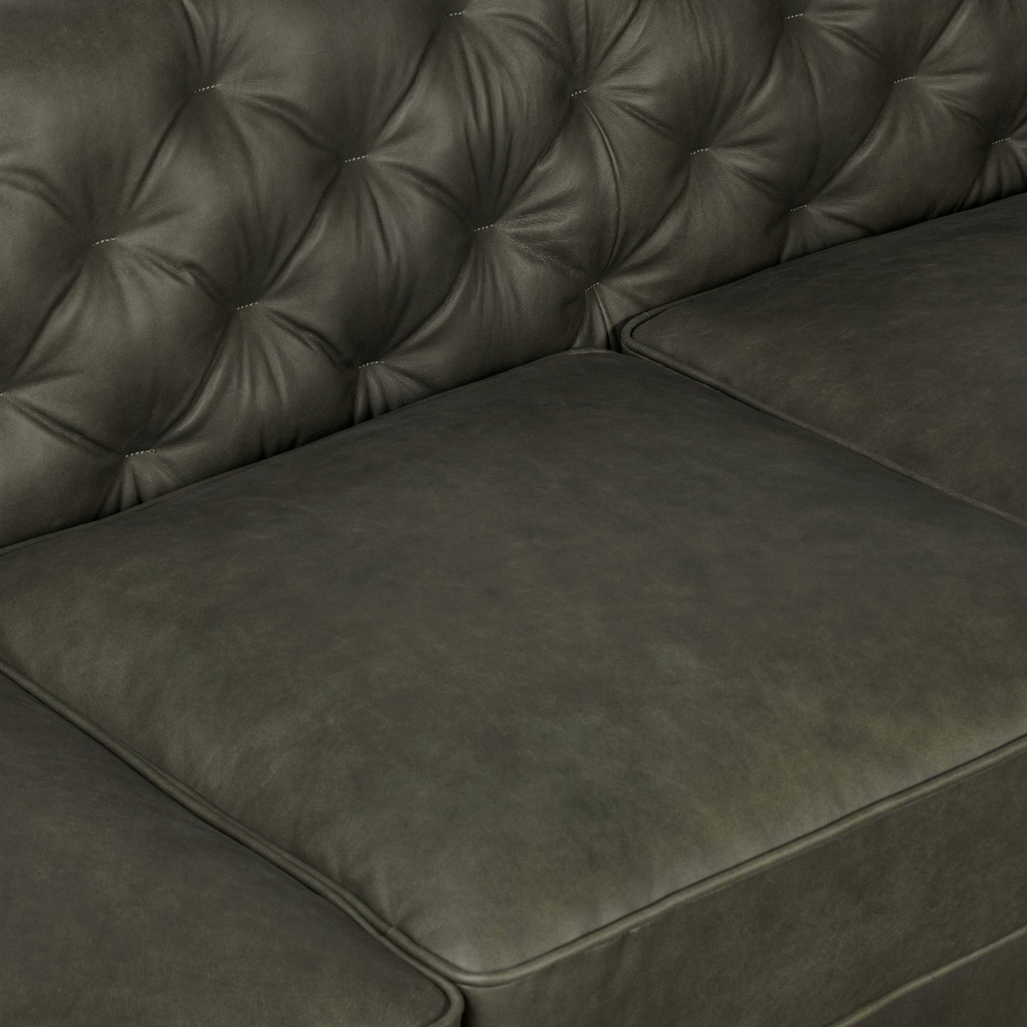 Canapé Poly & Bark Essex 89 - Cuir italien véritable pleine fleur