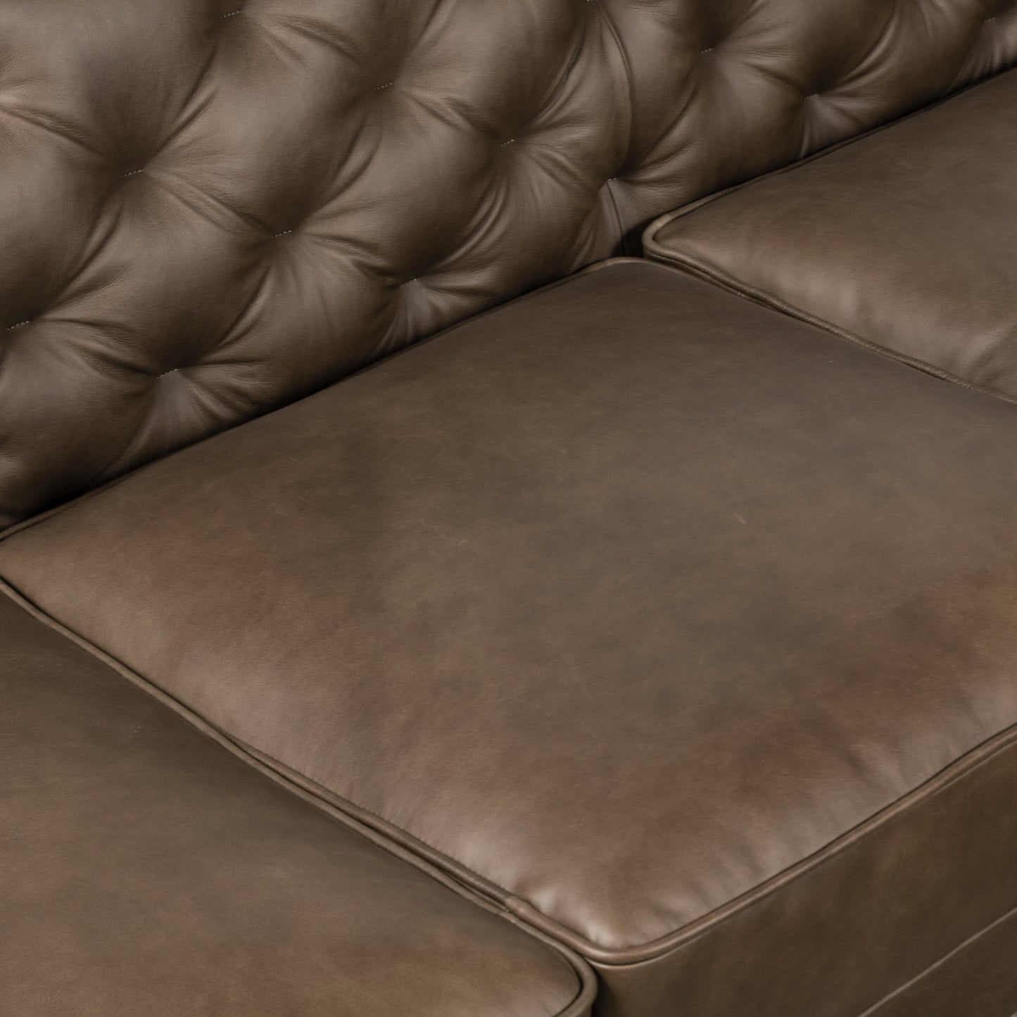 Canapé Poly & Bark Essex 89 - Cuir italien véritable pleine fleur