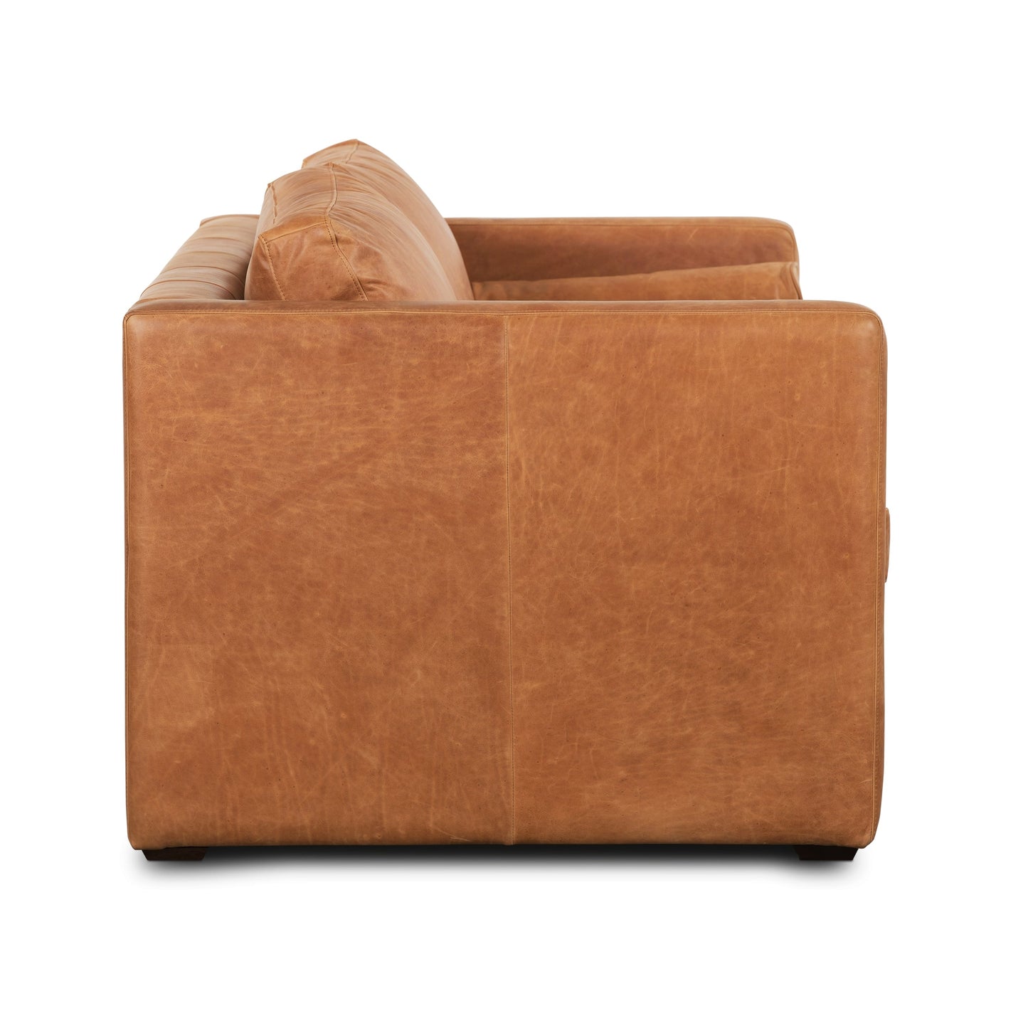 Canapé-lit convertible en cuir pleine fleur Napa 82 de Poly & Bark