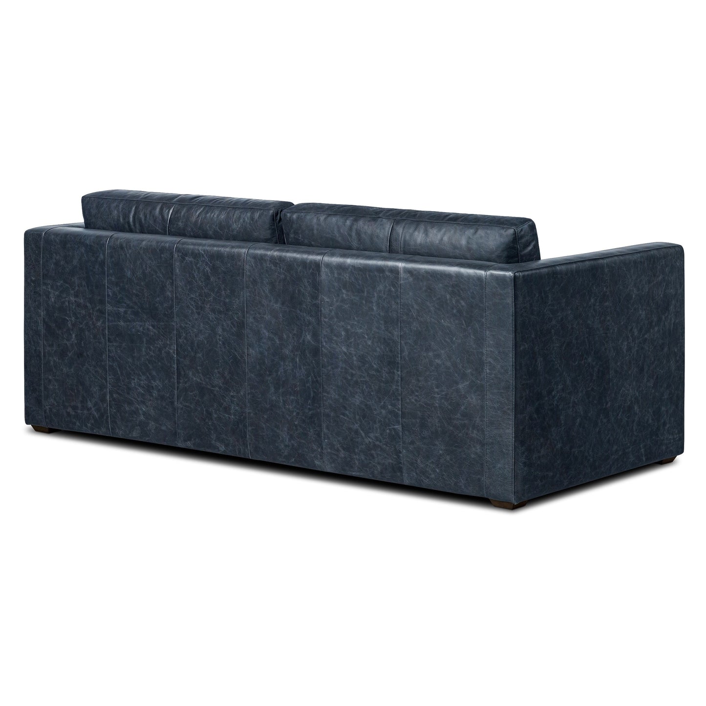 Canapé-lit convertible en cuir pleine fleur Napa 82 de Poly & Bark