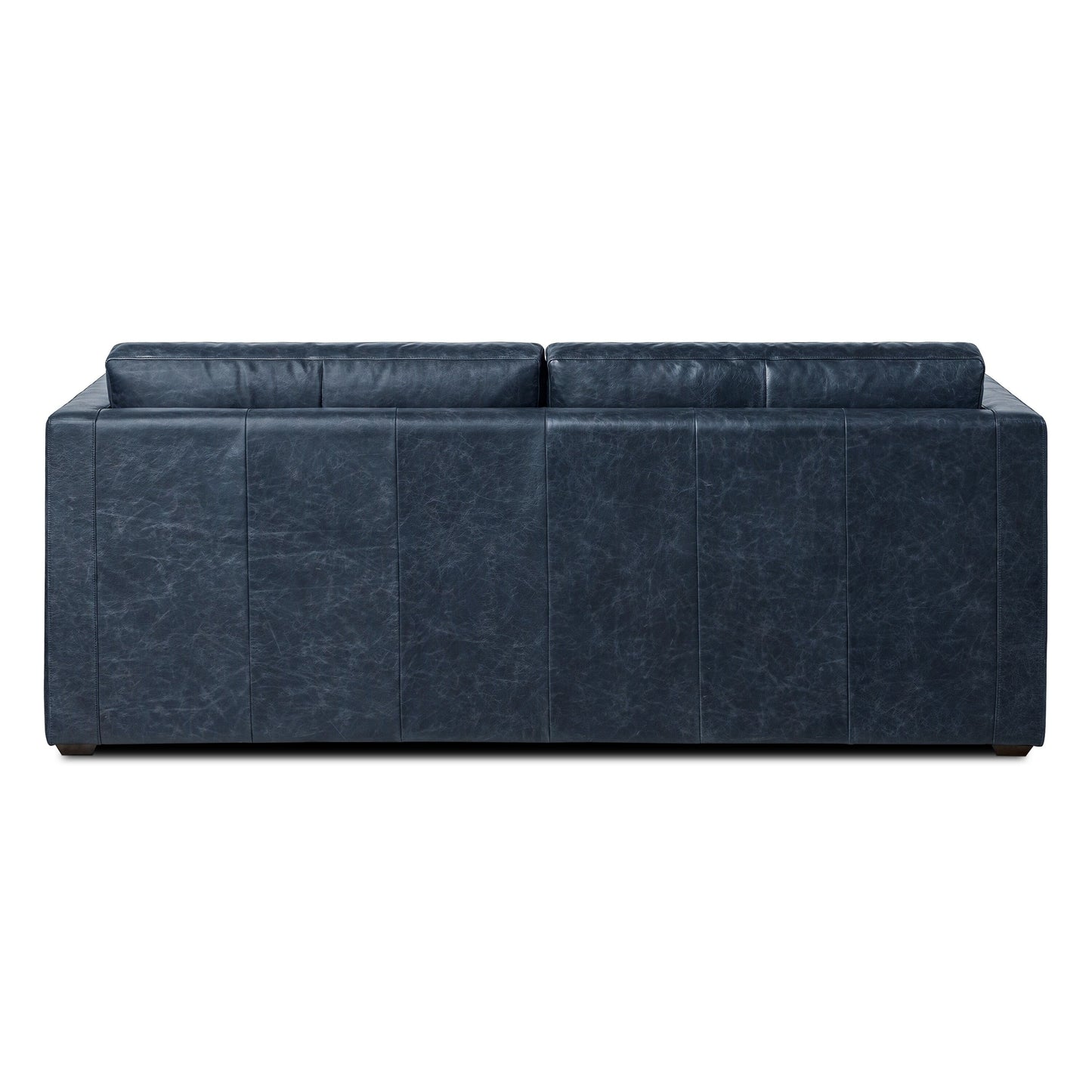 Canapé-lit convertible en cuir pleine fleur Napa 82 de Poly & Bark