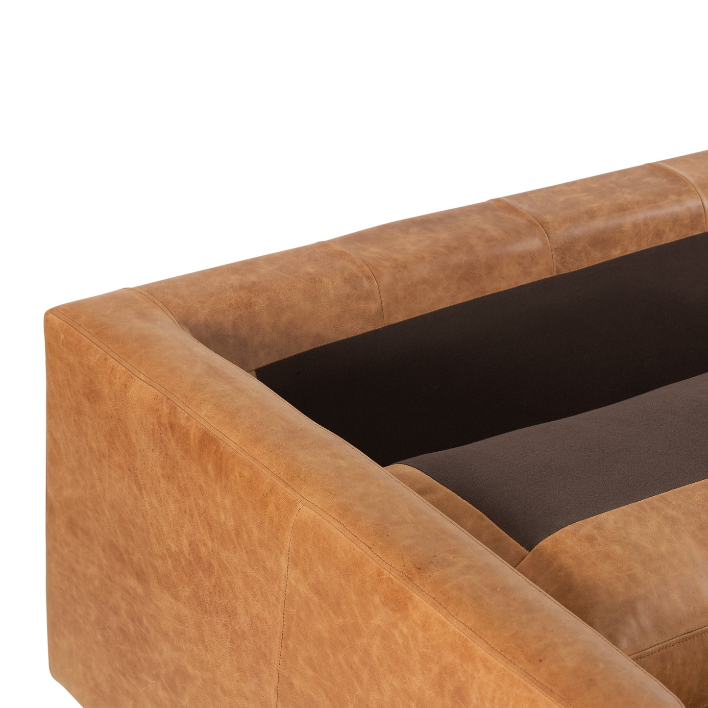 Canapé Napa 88,5 en Poly & Bark - Cuir italien véritable