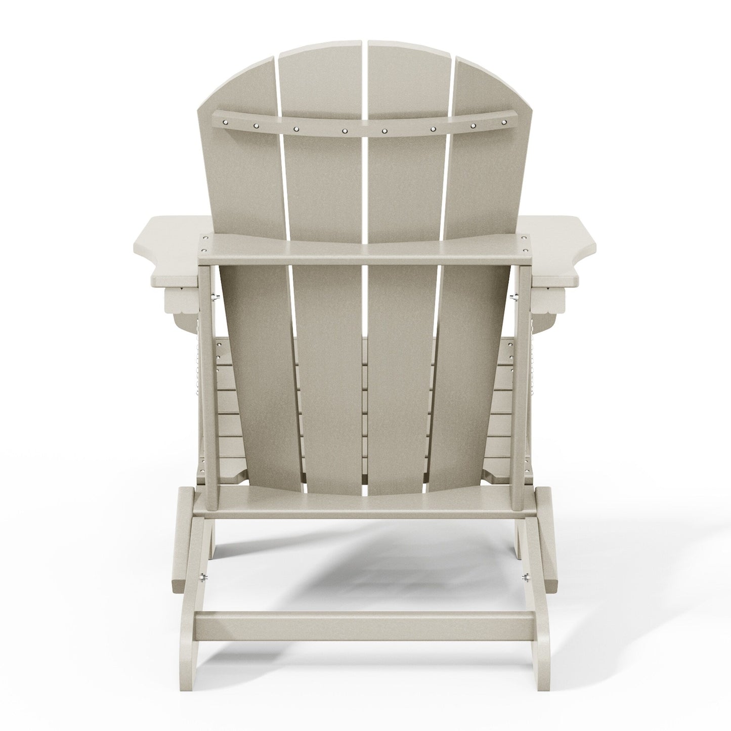 Polytrends Laguna Weather Resistant Outdoor Patio Folding Adirondack Chairs (Set of 2)