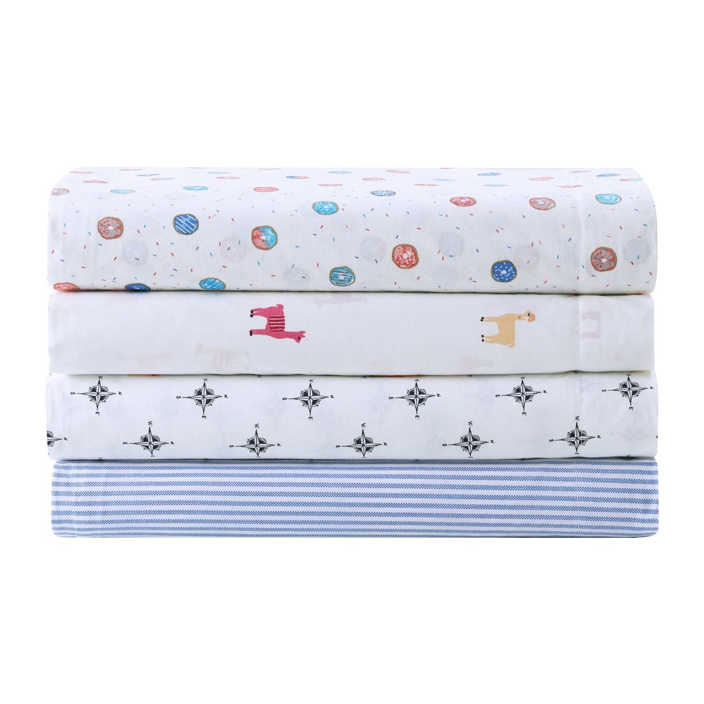 Poppy & Fritz Kids Printed Percale Cotton Sheet Sets