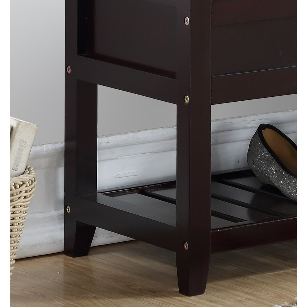 Porch & Den Humes Storage Shoe Bench