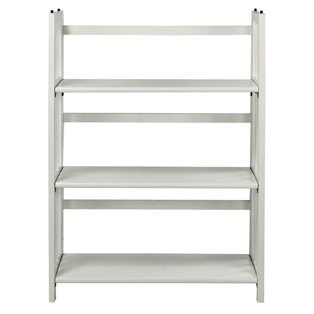 Porch & Den Edgemont 100% Solid Wood Folding Stackable 27.5-inch Bookcase