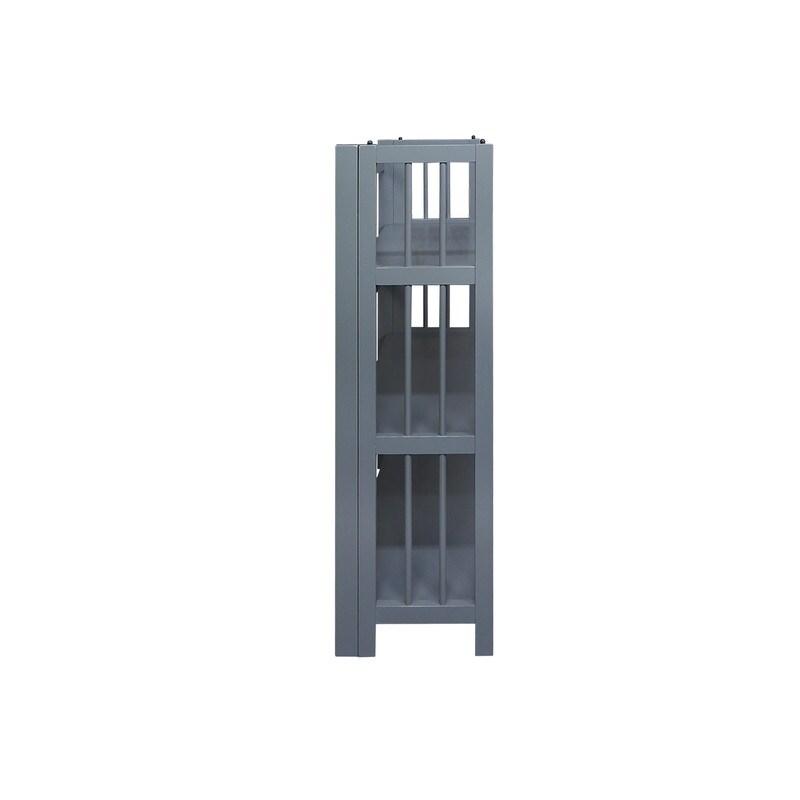 Porch & Den Edgemont 100% Solid Wood Folding Stackable 27.5-inch Bookcase