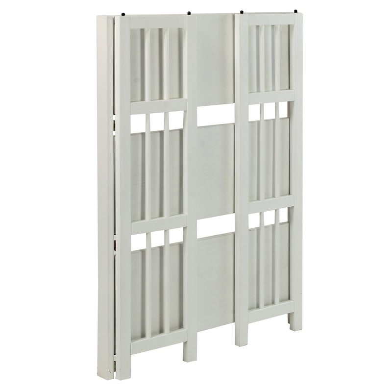 Porch & Den Edgemont 100% Solid Wood Folding Stackable 27.5-inch Bookcase