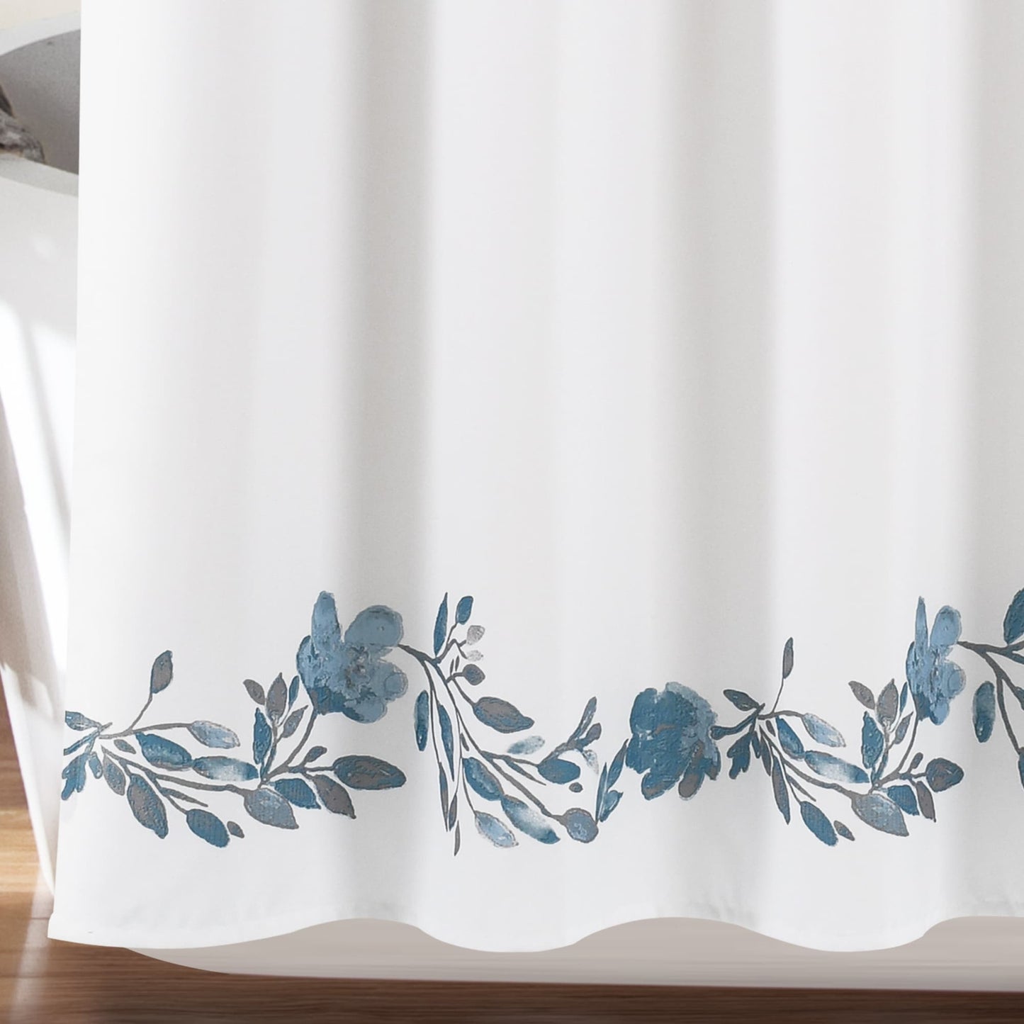 Porch & Den Elcaro Floral Pattern Shower Curtain