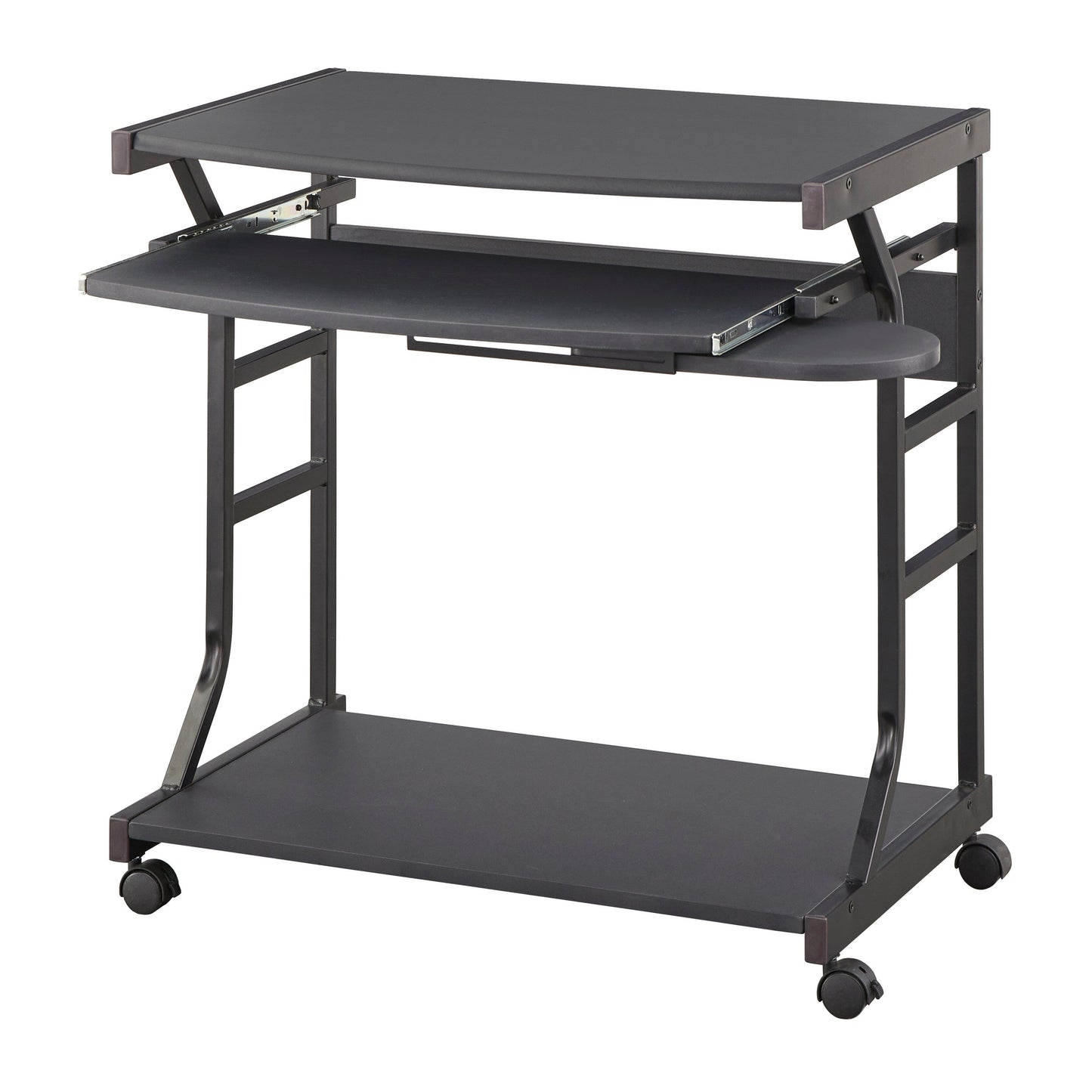 Porch & Den Florica Rolling Computer Desk Cart
