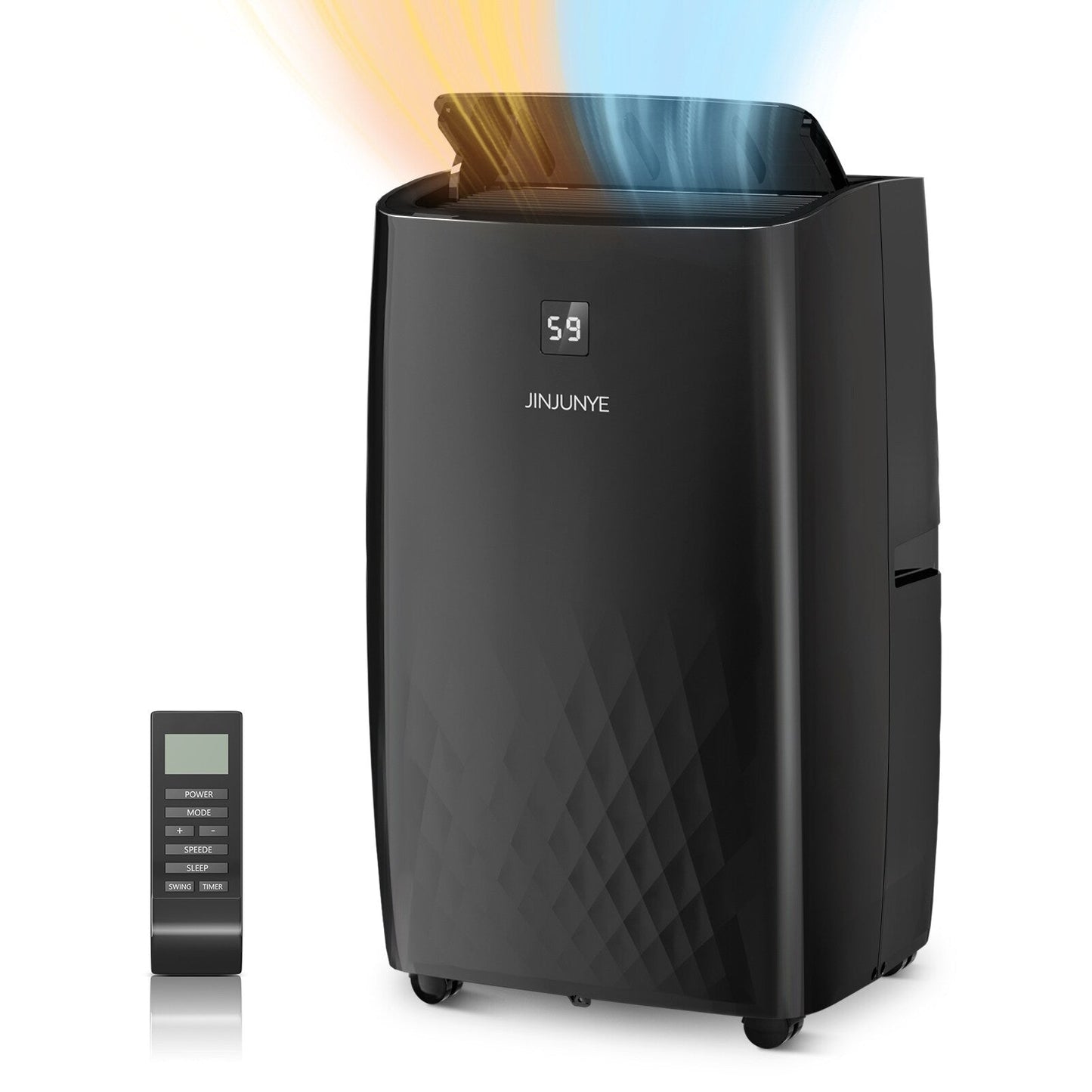 Portable Air Conditioner with Heater – 12000 BTU Cooling & 10000 BTU Heating for Rooms up to 700 Sq.Ft
