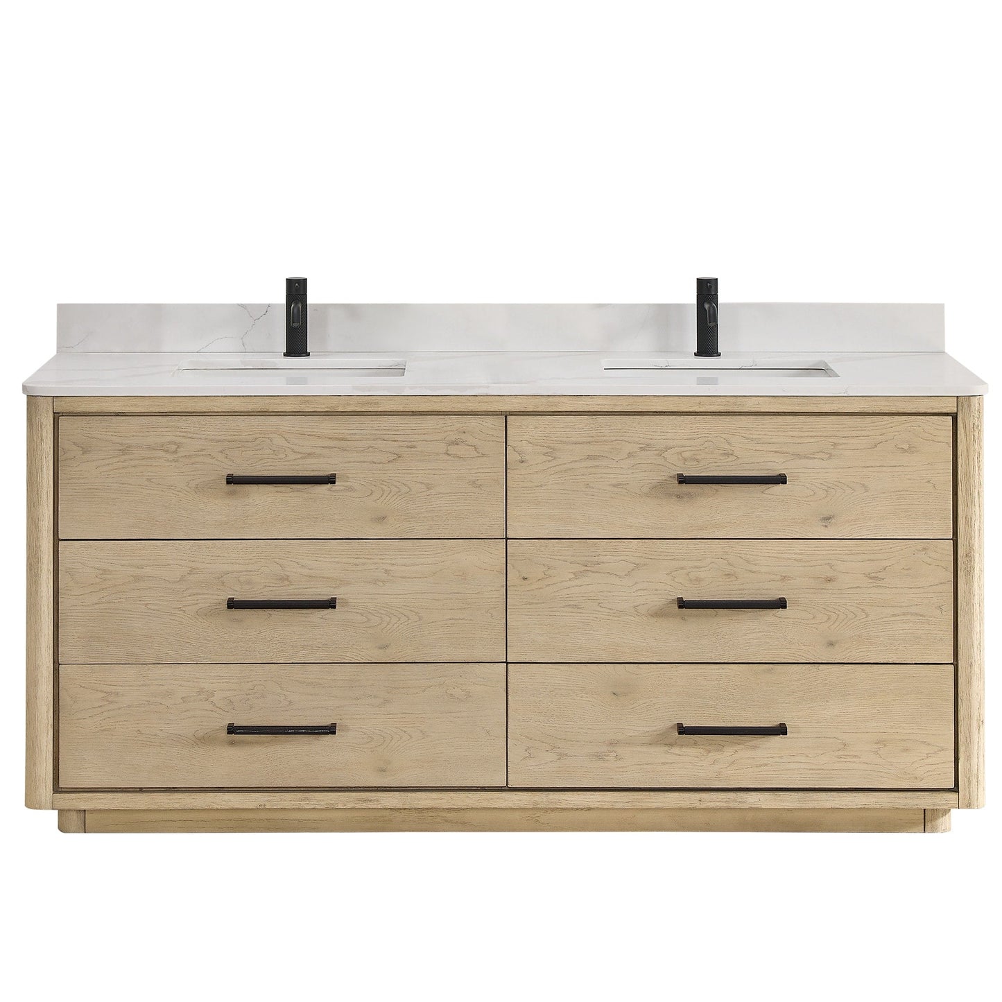 Porto Bath Vanity with White Quartz Stone Top without Mirror