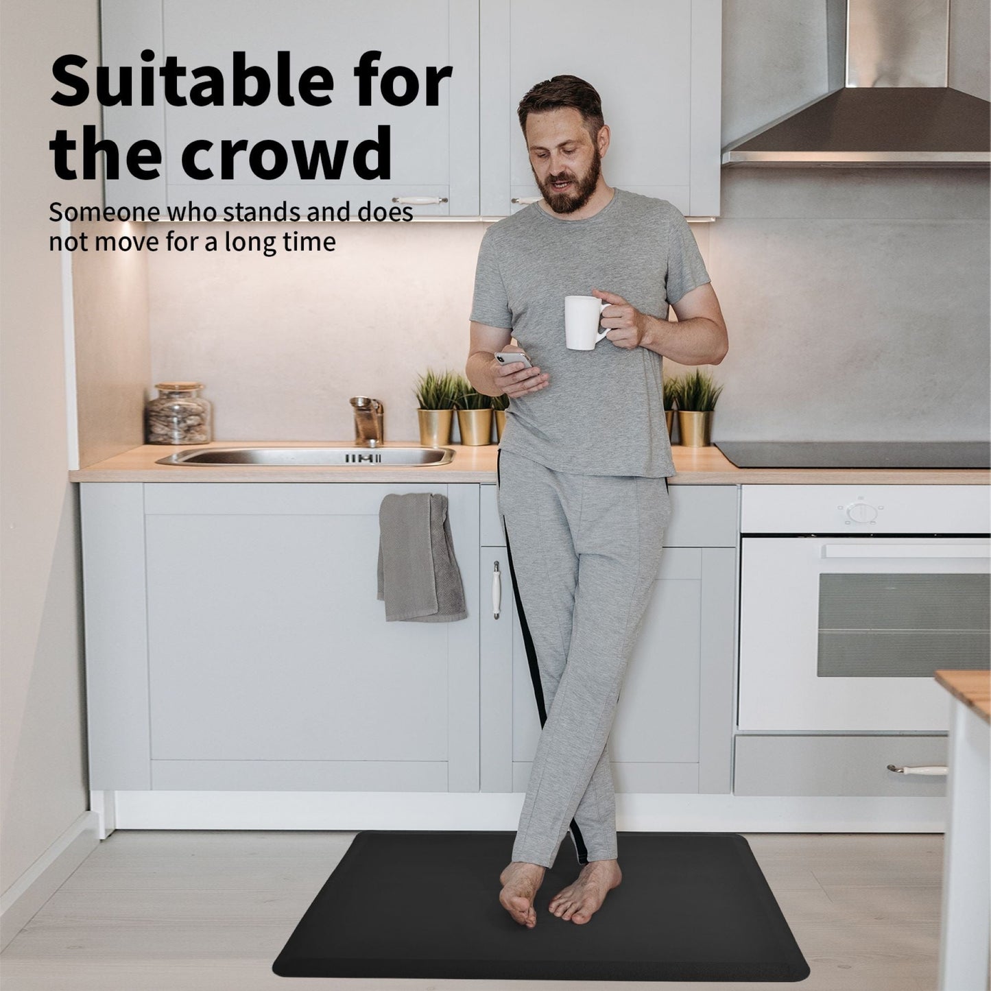 Anti-Fatigue Comfort Mat Non-Slip&All-Purpose Comfort-for Kitchen Office Standing Desk