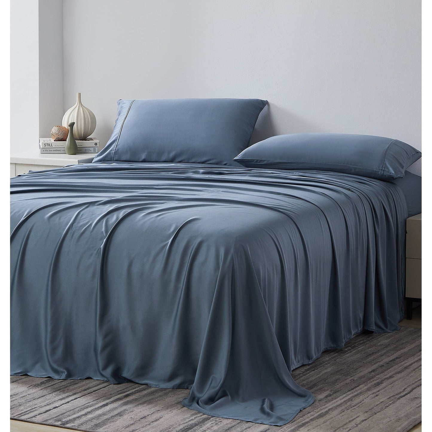 Premium Luxury 100-percent Bamboo Viscose 21-inch Extra Deep Pocket 4-piece Bed Sheet Set