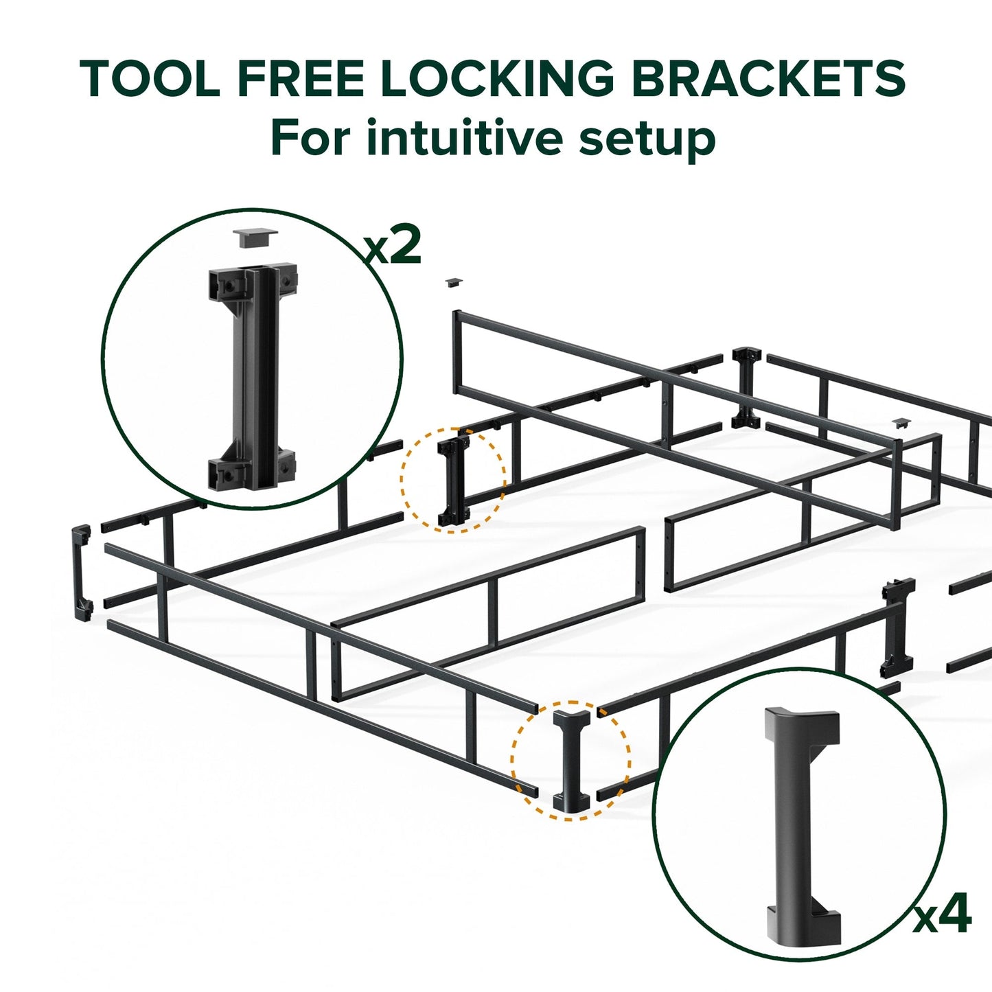 Priage by ZINUS 5 Inch Metal Smart BoxSpring® with Quick Assembly